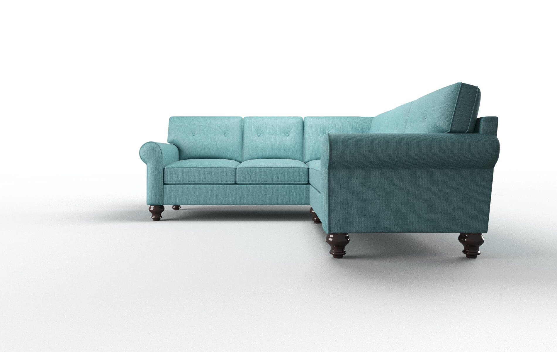 Farah Hepburn_hrp Emerald Sectional espresso legs 5