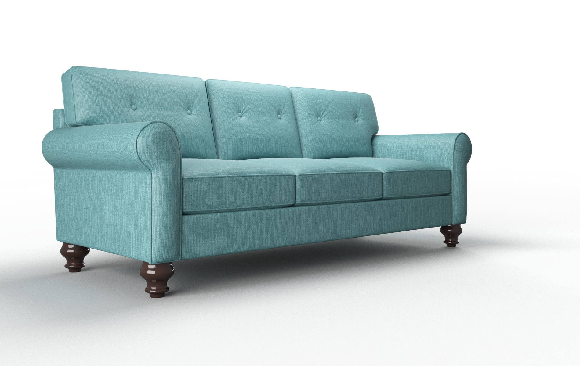 Farah Hepburn_hrp Emerald Sofa espresso legs 2