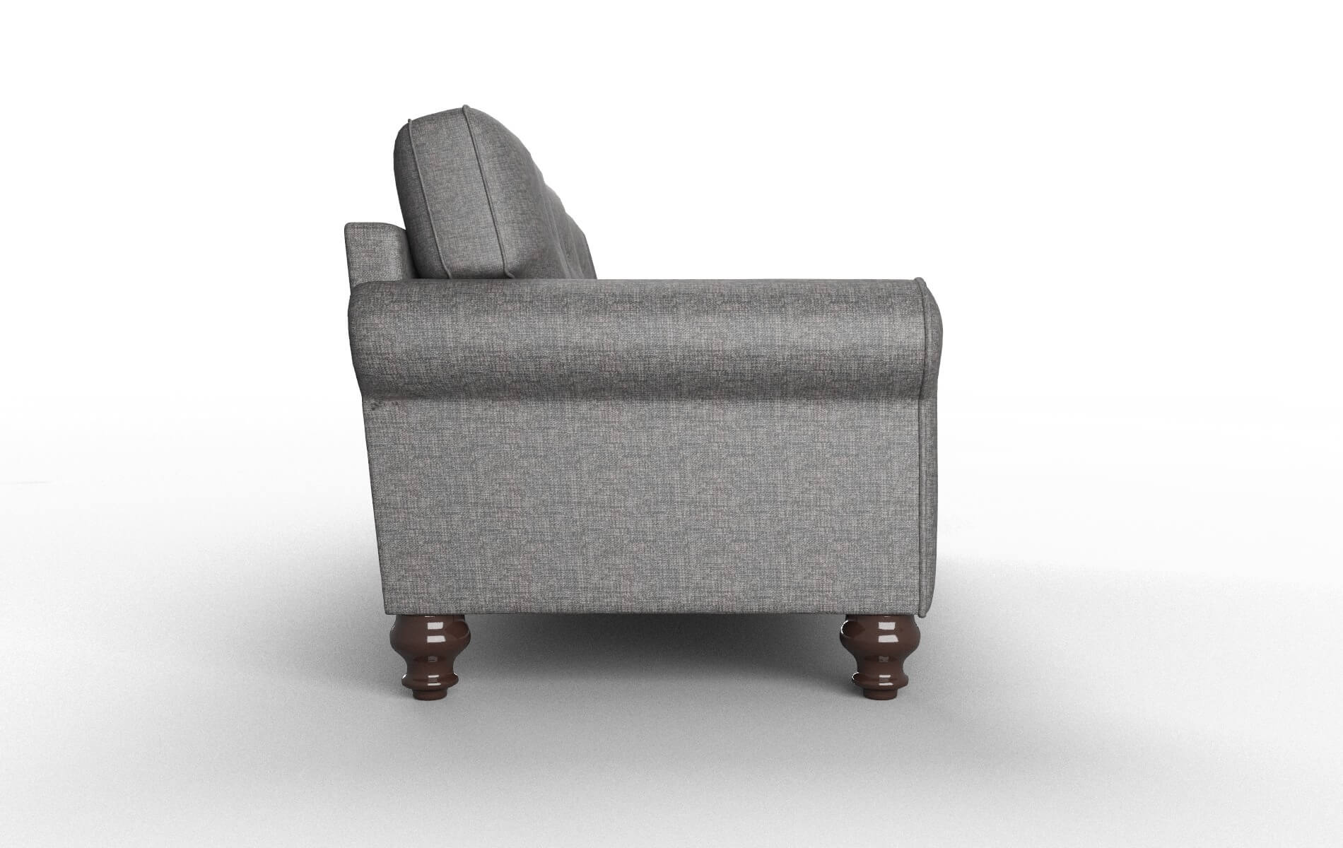 Farah Insight Charcoal Sofa espresso legs 3