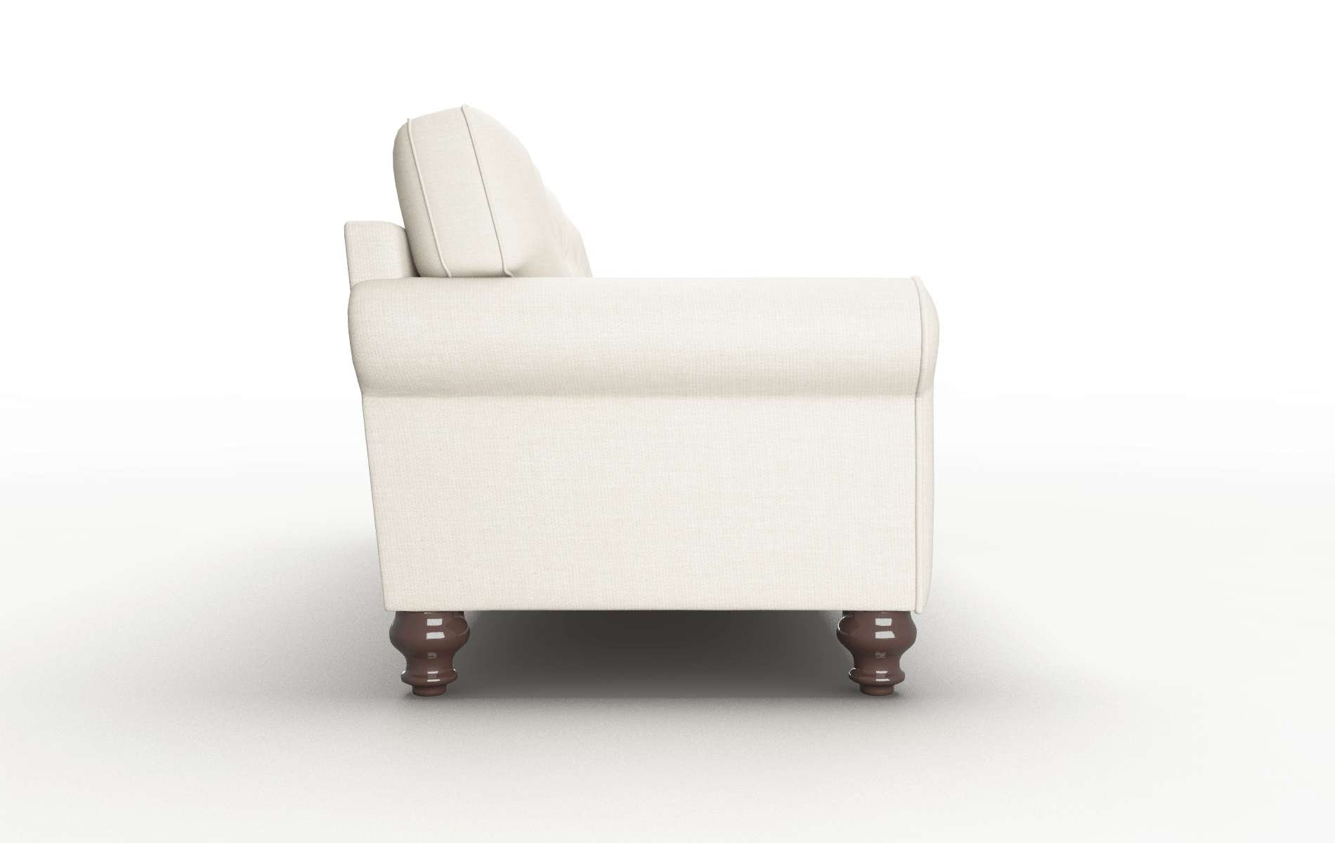 Farah Keylargo Almond Sofa espresso legs 3