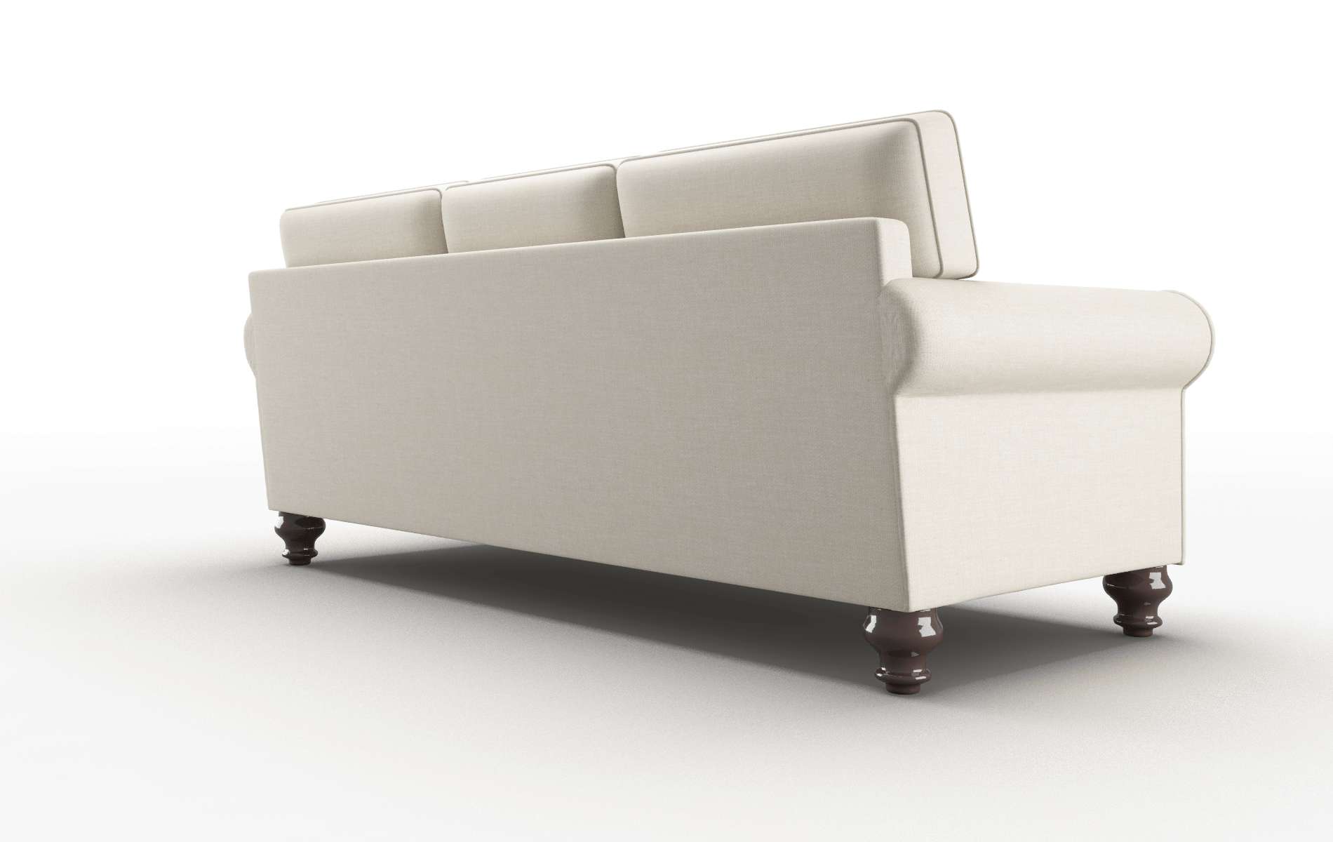 Farah Keylargo Almond Sofa espresso legs 5