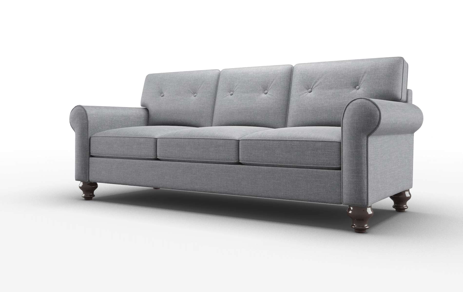 Farah Keylargo Graphite Sofa espresso legs 4
