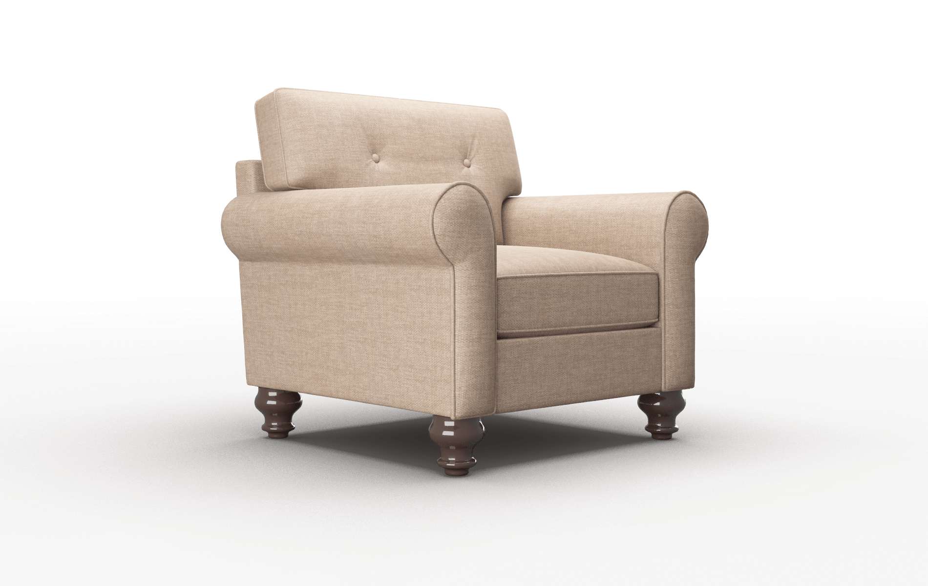 Farah Keylargo Mink Chair espresso legs 2