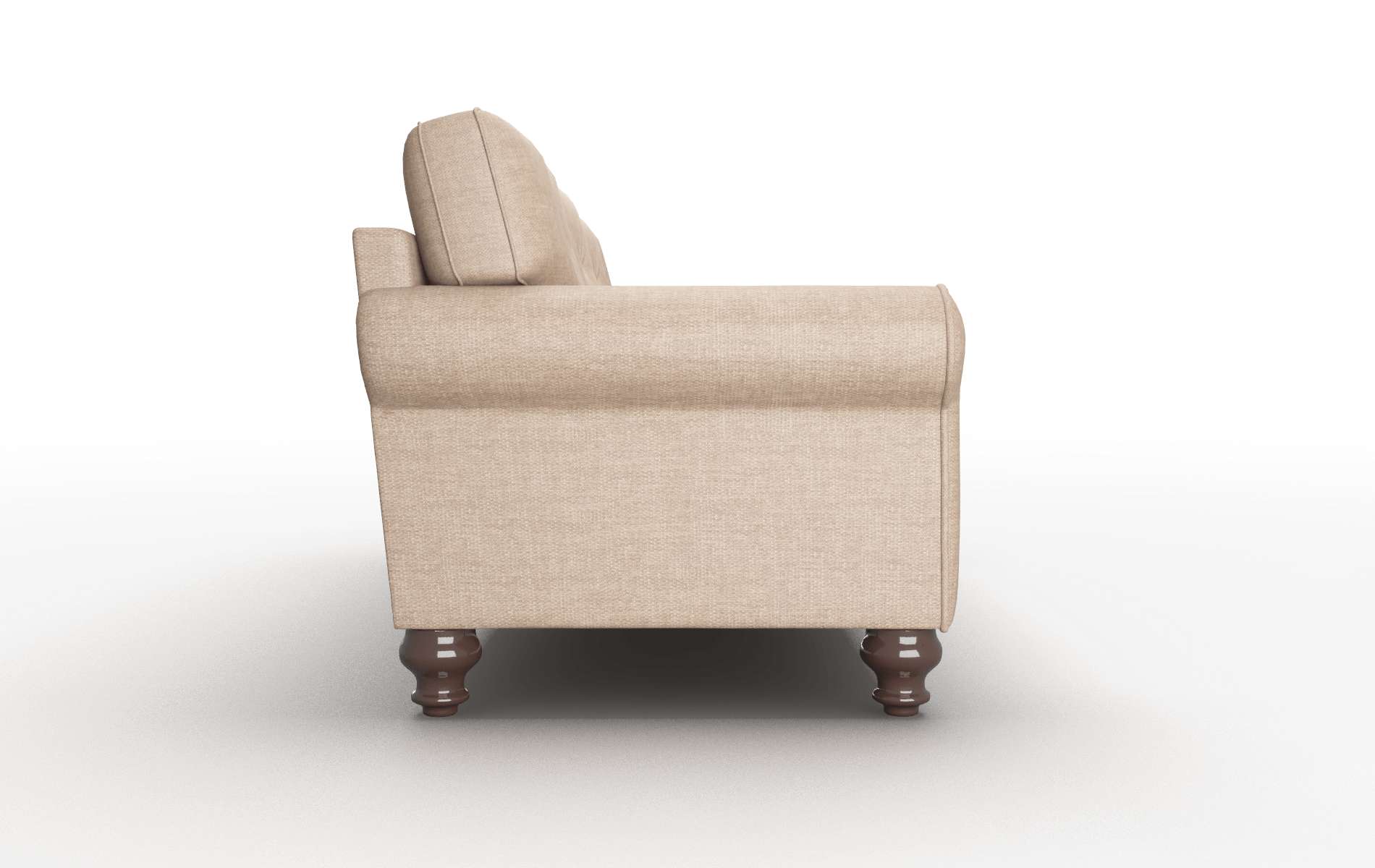 Farah Keylargo Mink Sofa espresso legs 3