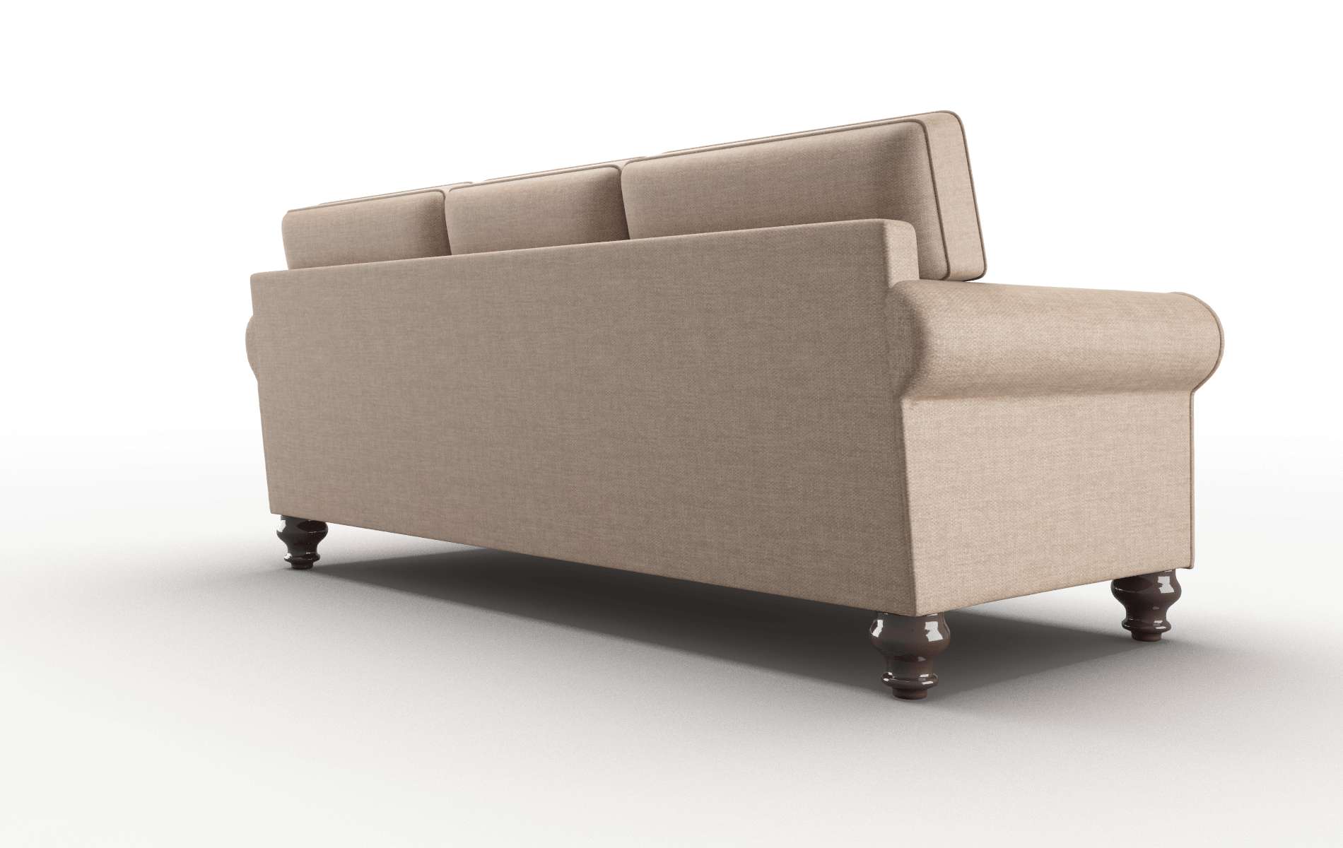 Farah Keylargo Mink Sofa espresso legs 5