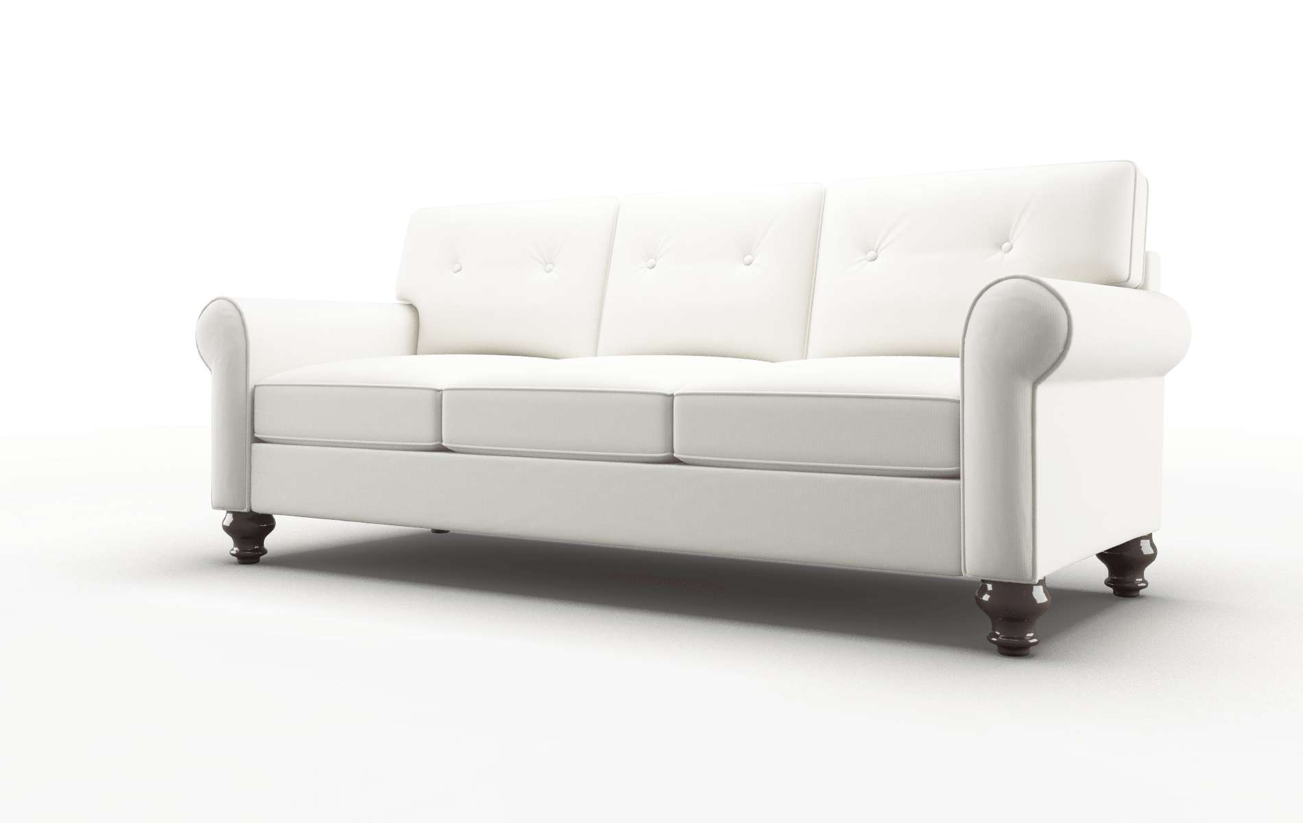 Farah Keylargo Oatmeal Sofa espresso legs 4