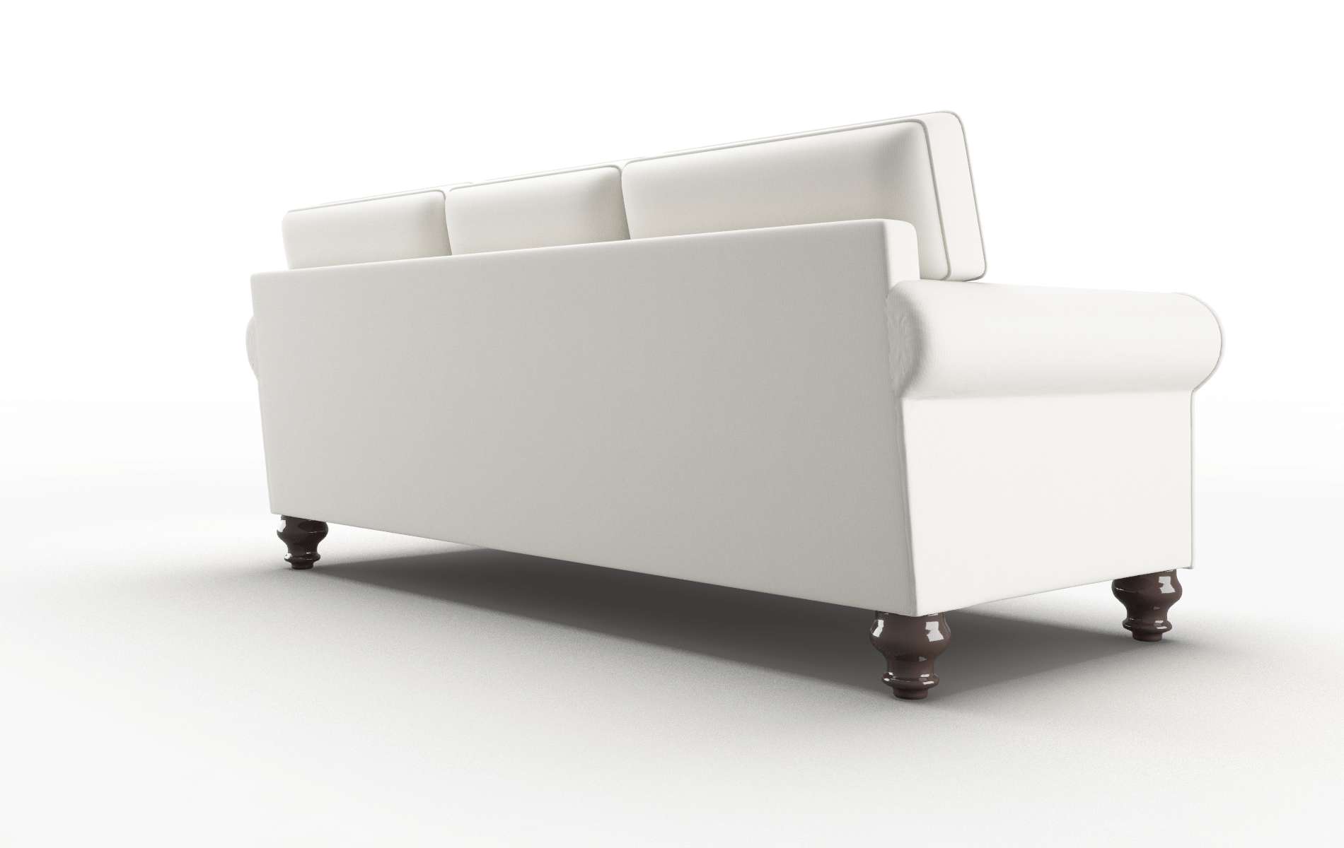 Farah Keylargo Oatmeal Sofa espresso legs 5