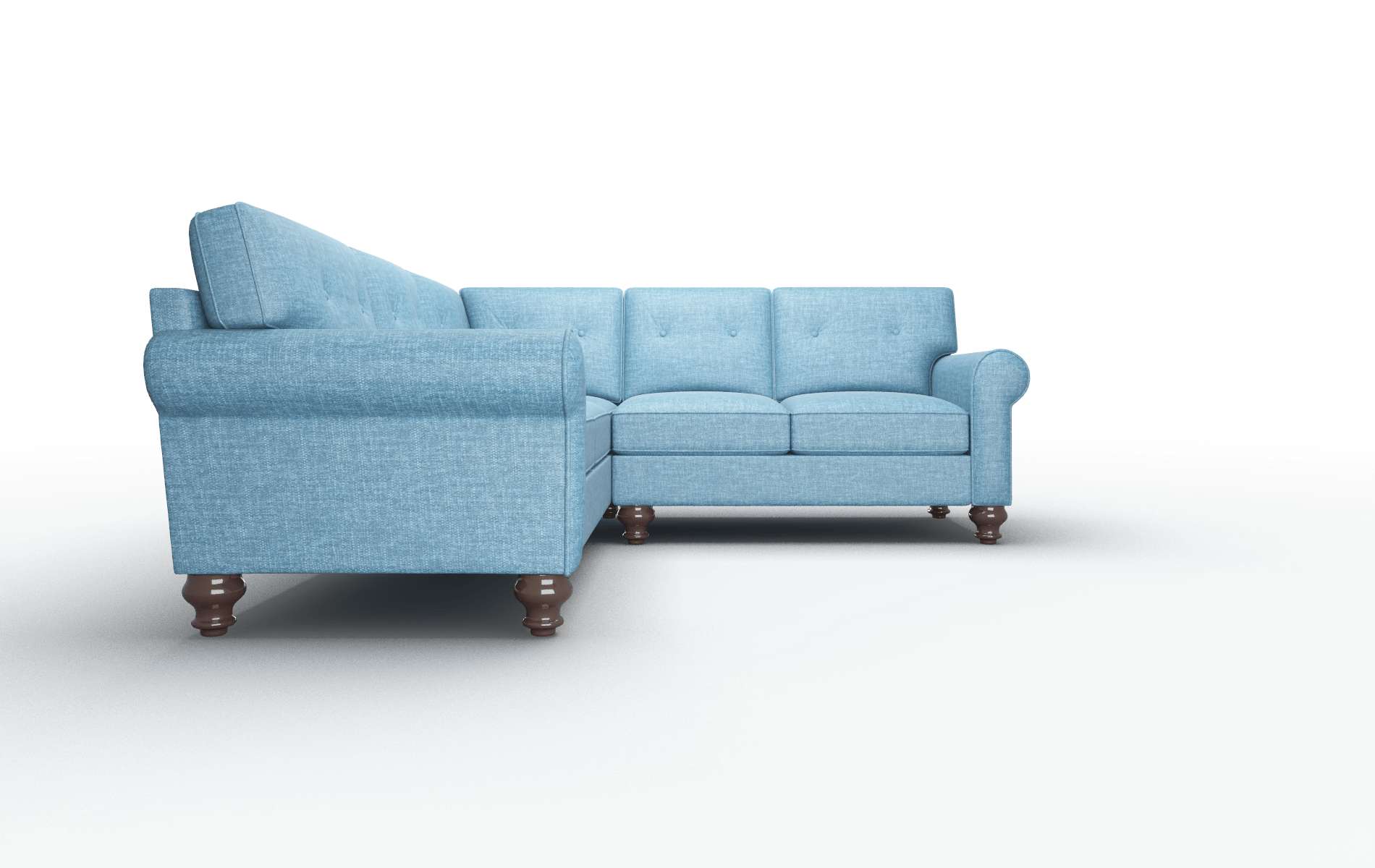 Farah Keylargo Ocean Sectional espresso legs 2