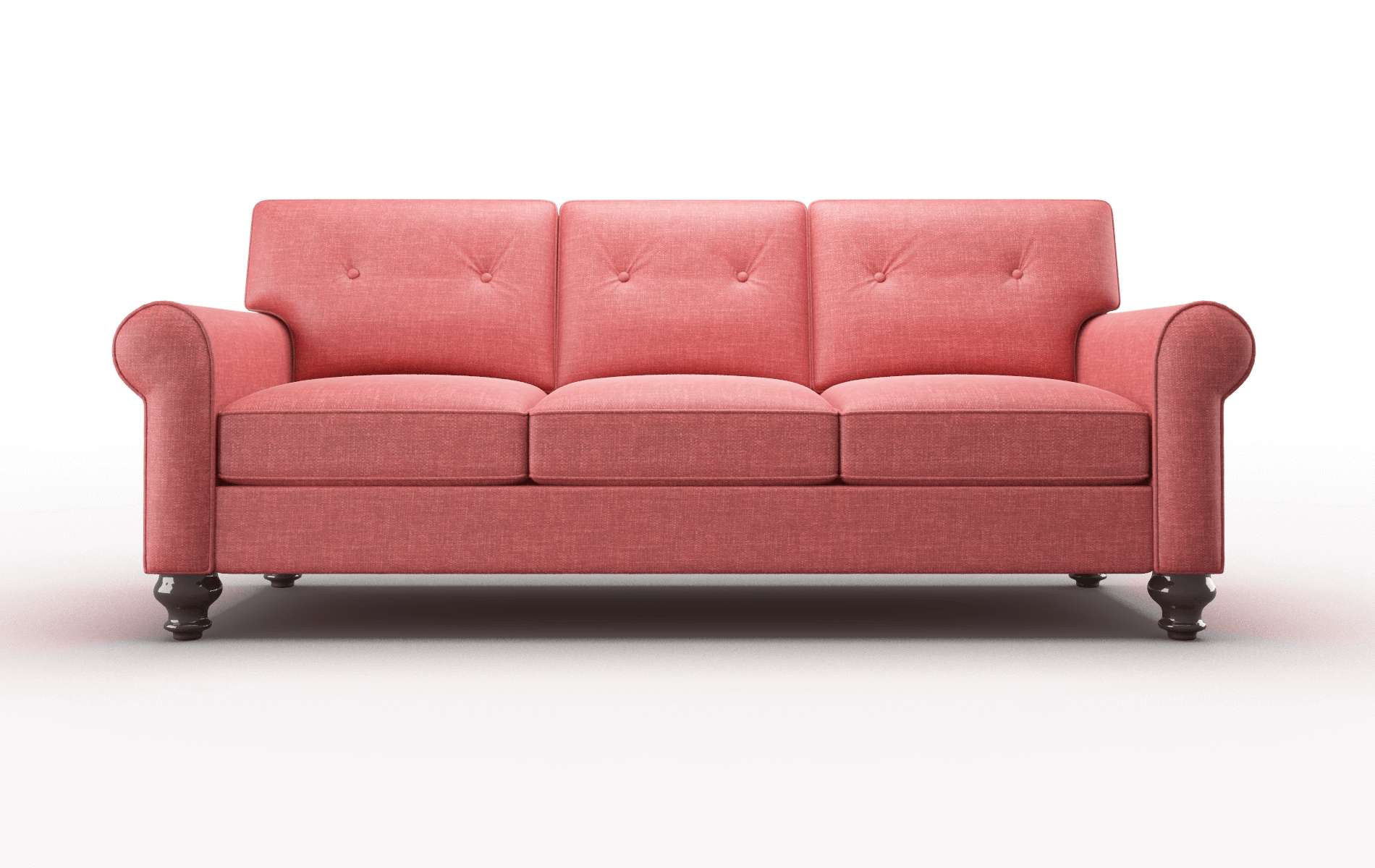 Farah Keylargo Ruby Sofa espresso legs 1