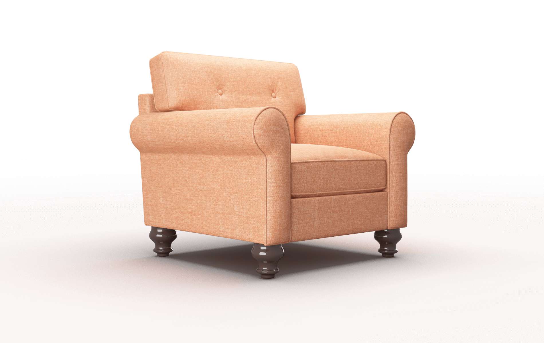 Farah Keylargo Terracotta Chair espresso legs 2