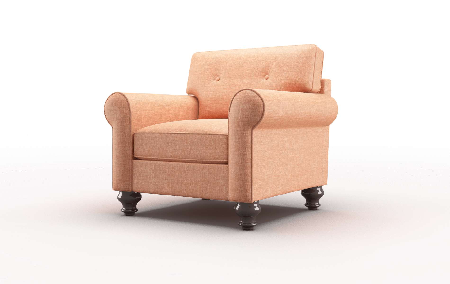 Farah Keylargo Terracotta Chair espresso legs 4