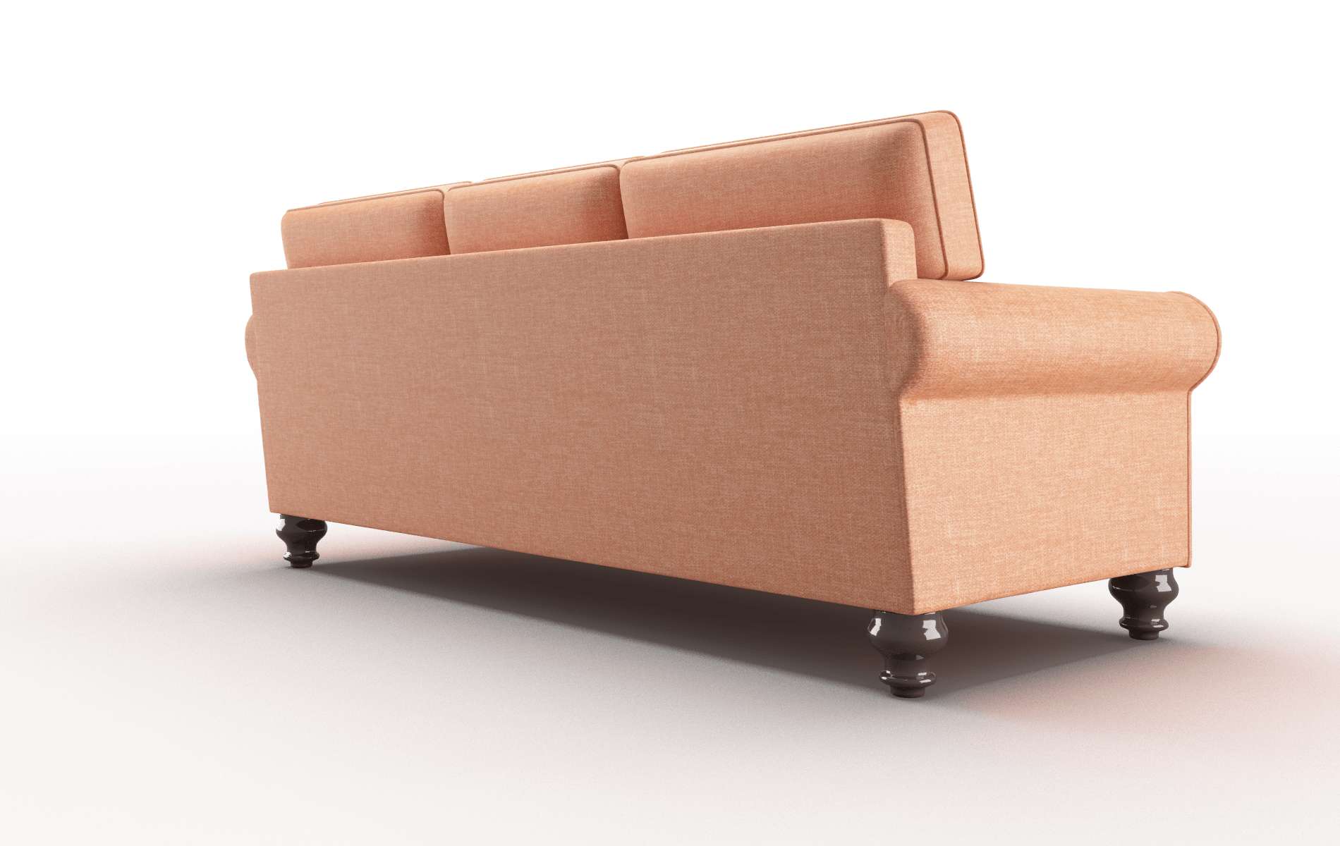 Farah Keylargo Terracotta Sofa espresso legs 5