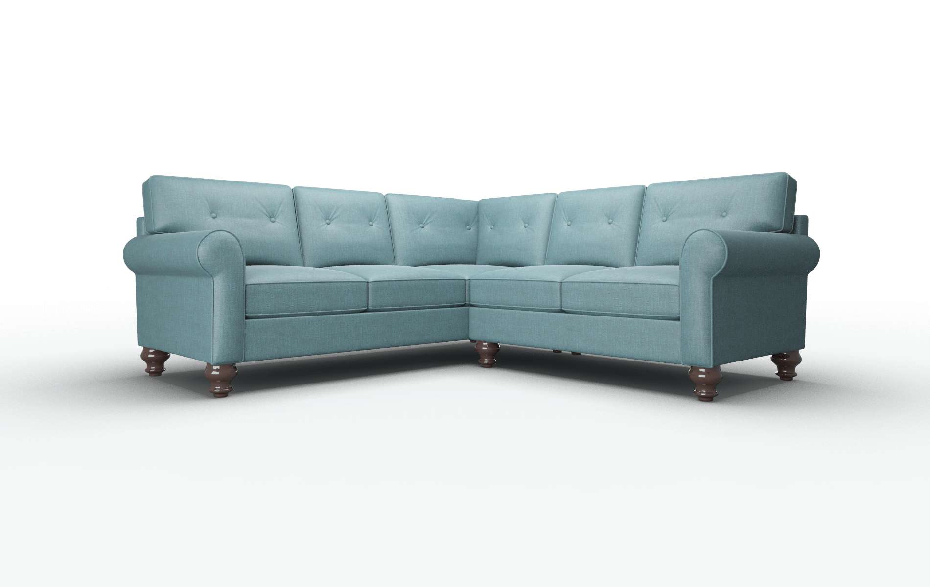 Farah Lana Eclipse Sectional espresso legs 1