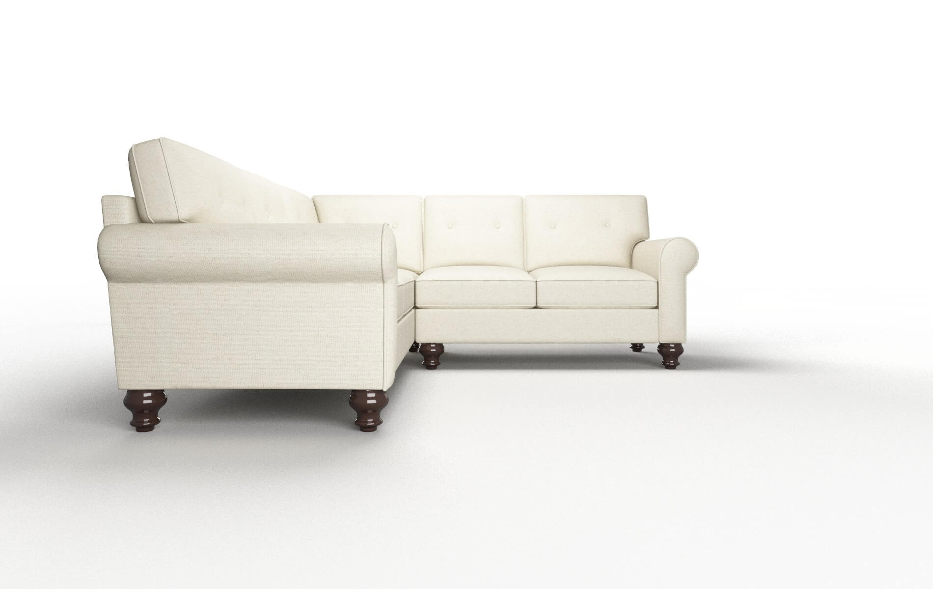 Farah Lana Sand Sectional espresso legs 2