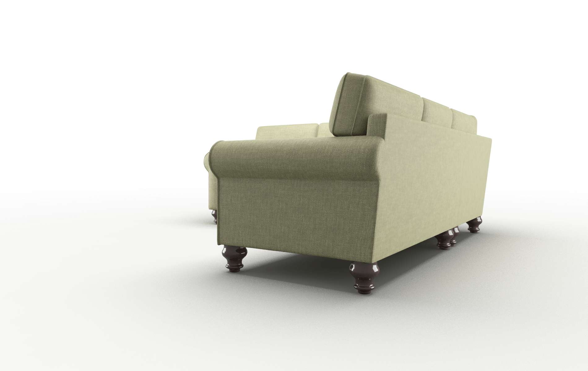 Farah Leslie Lawn Sectional espresso legs 4