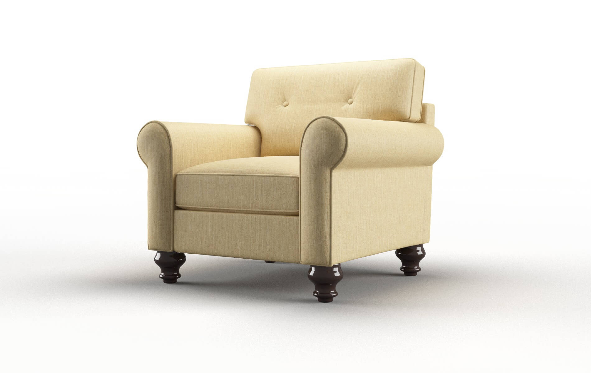 Farah Malibu Maize Chair espresso legs 4