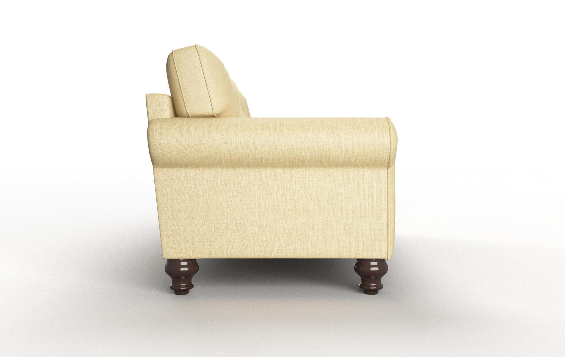 Farah Malibu Maize Sofa espresso legs 3