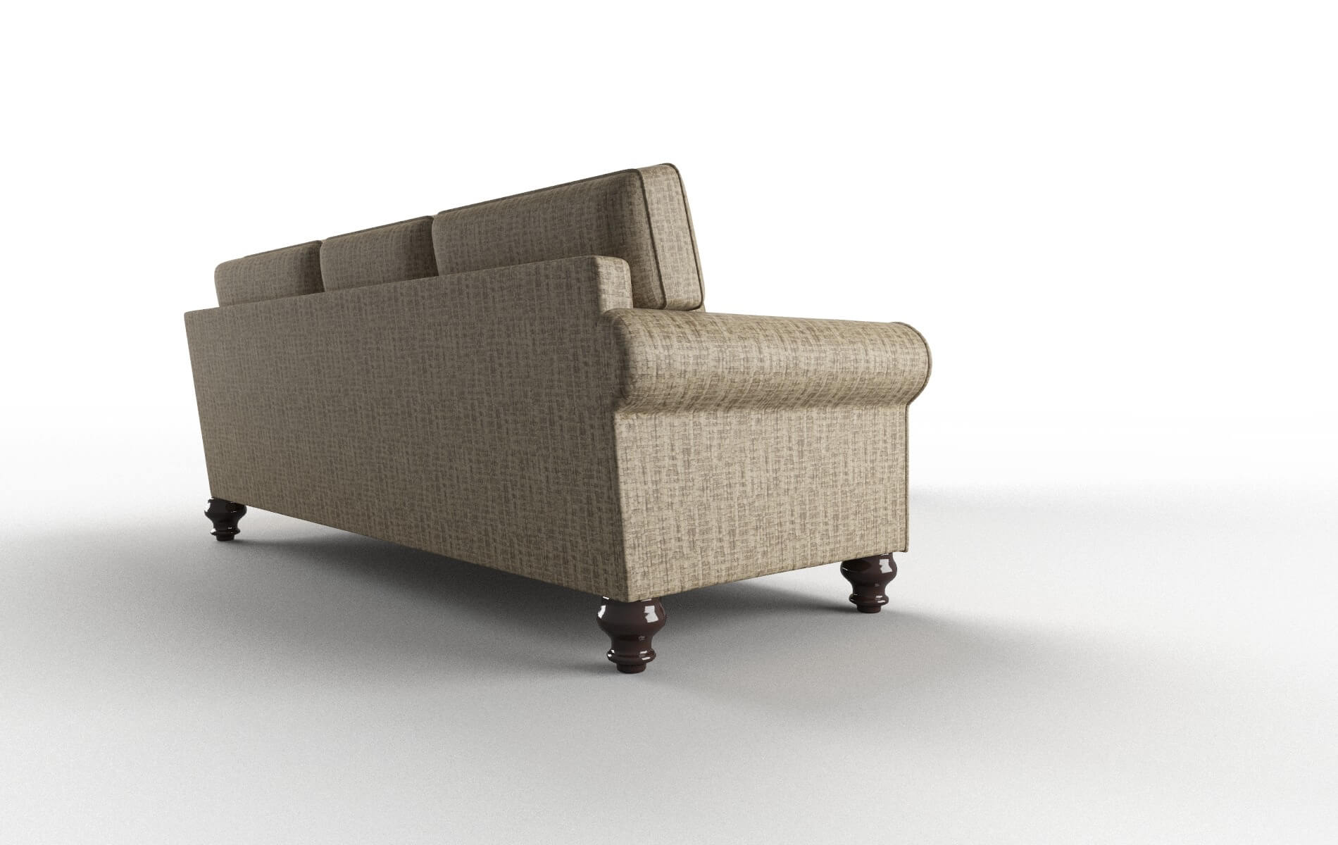 Farah Marcy Camel Sectional espresso legs 3