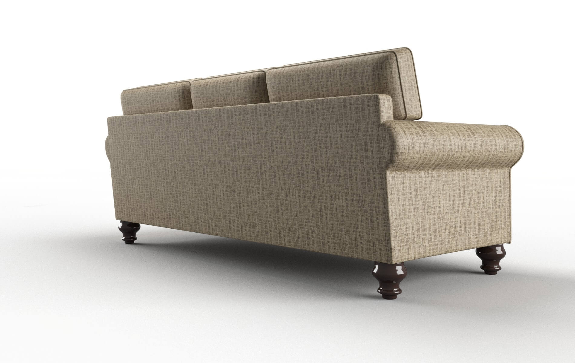 Farah Marcy Camel Sofa espresso legs 5