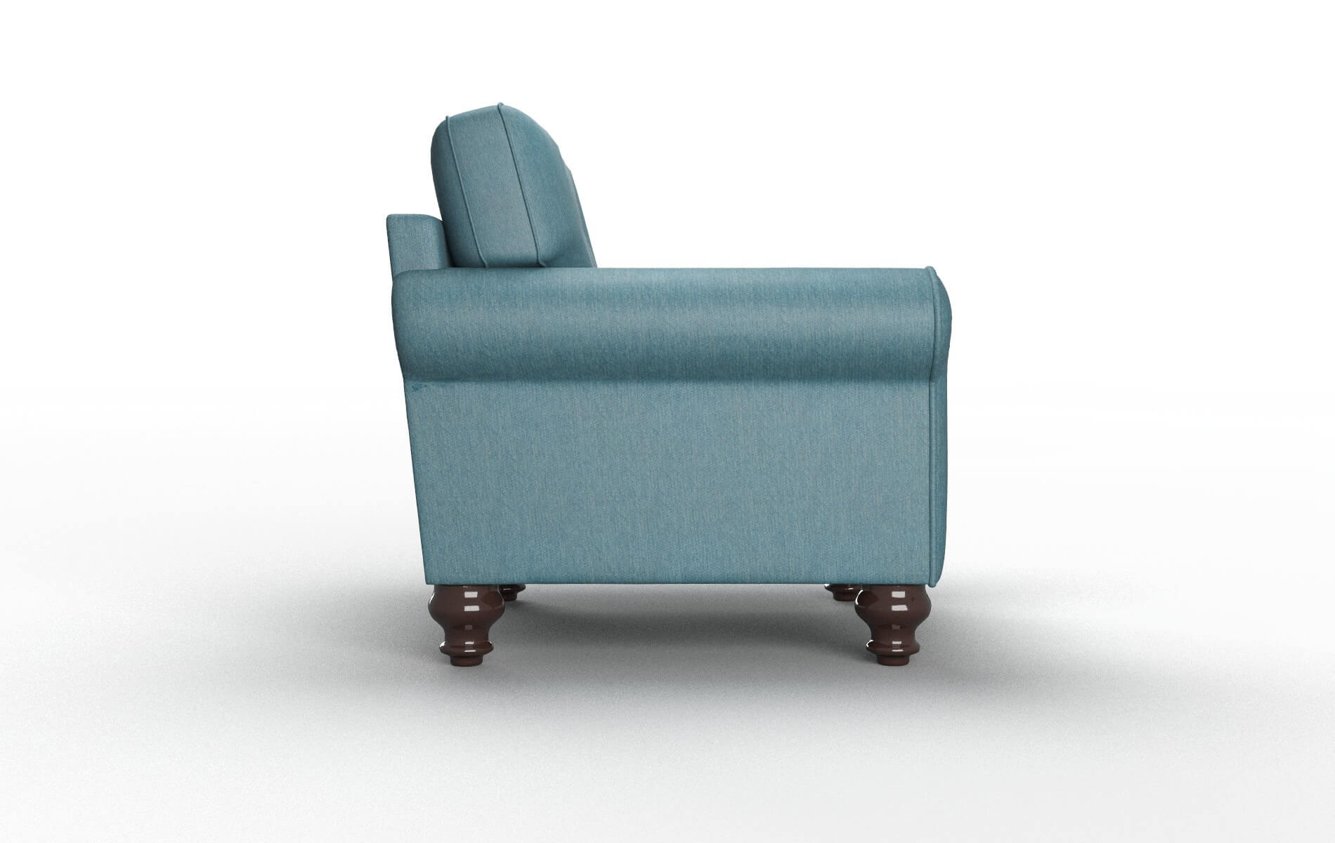 Farah Merit Peacock Chair espresso legs 3