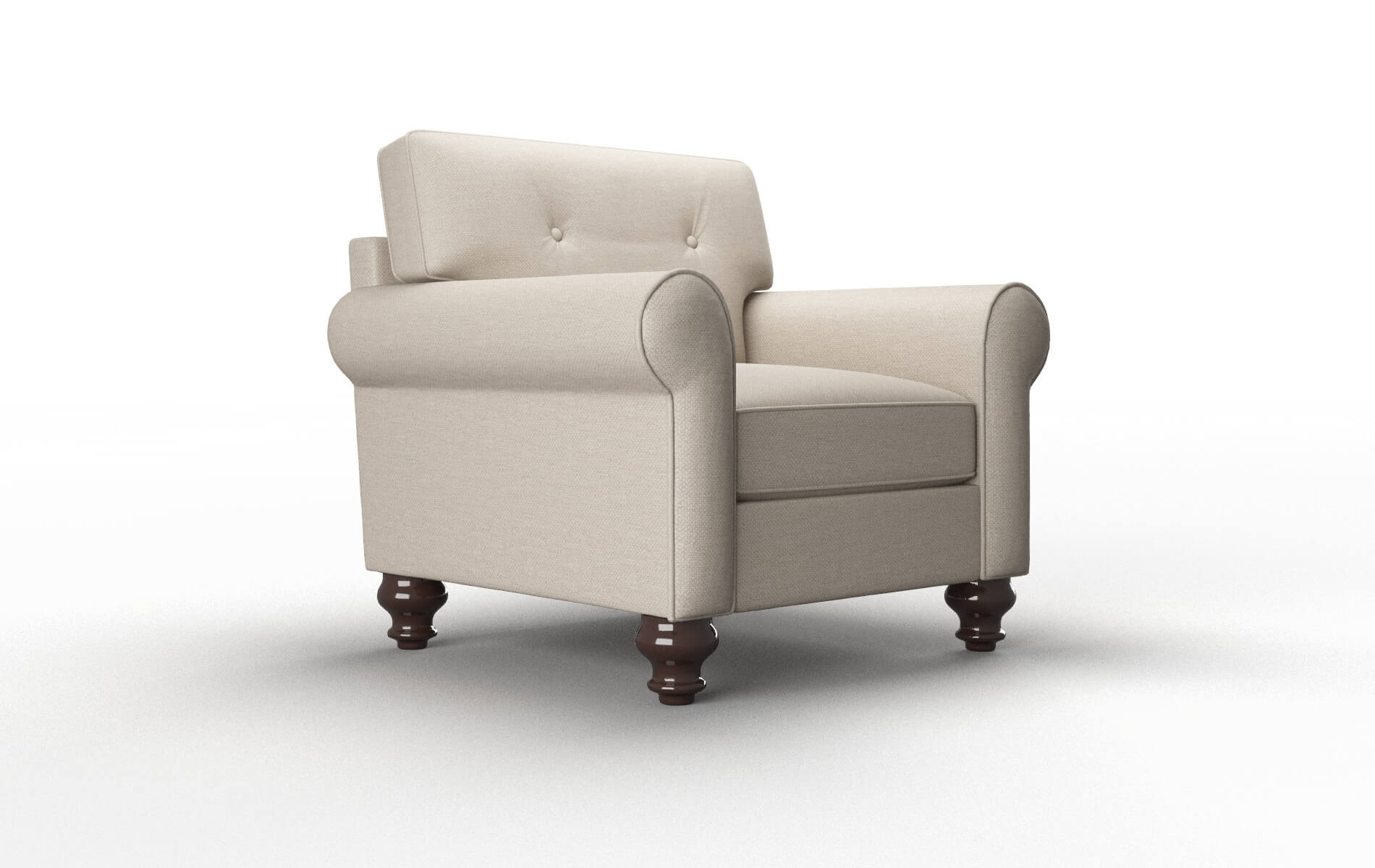 Farah Naples Almond Chair espresso legs 2