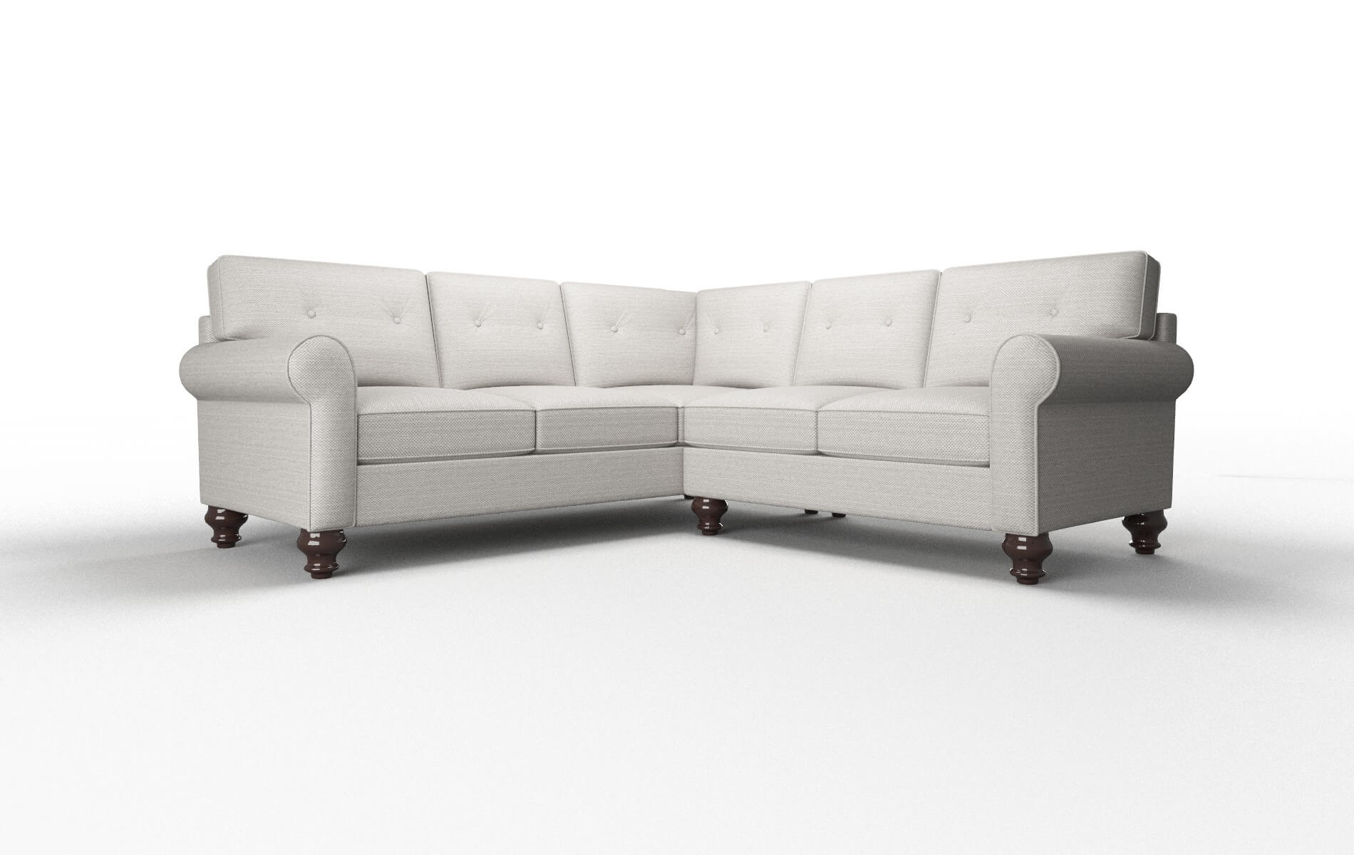 Farah Naples Ash Sectional espresso legs 1