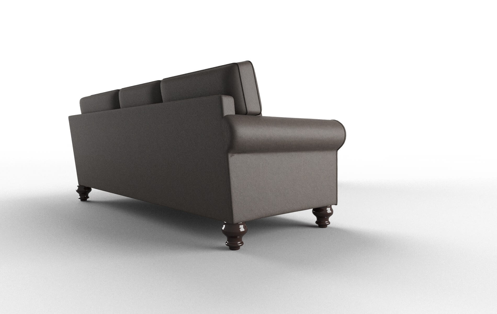 Farah Naples Graphite Sectional espresso legs 3