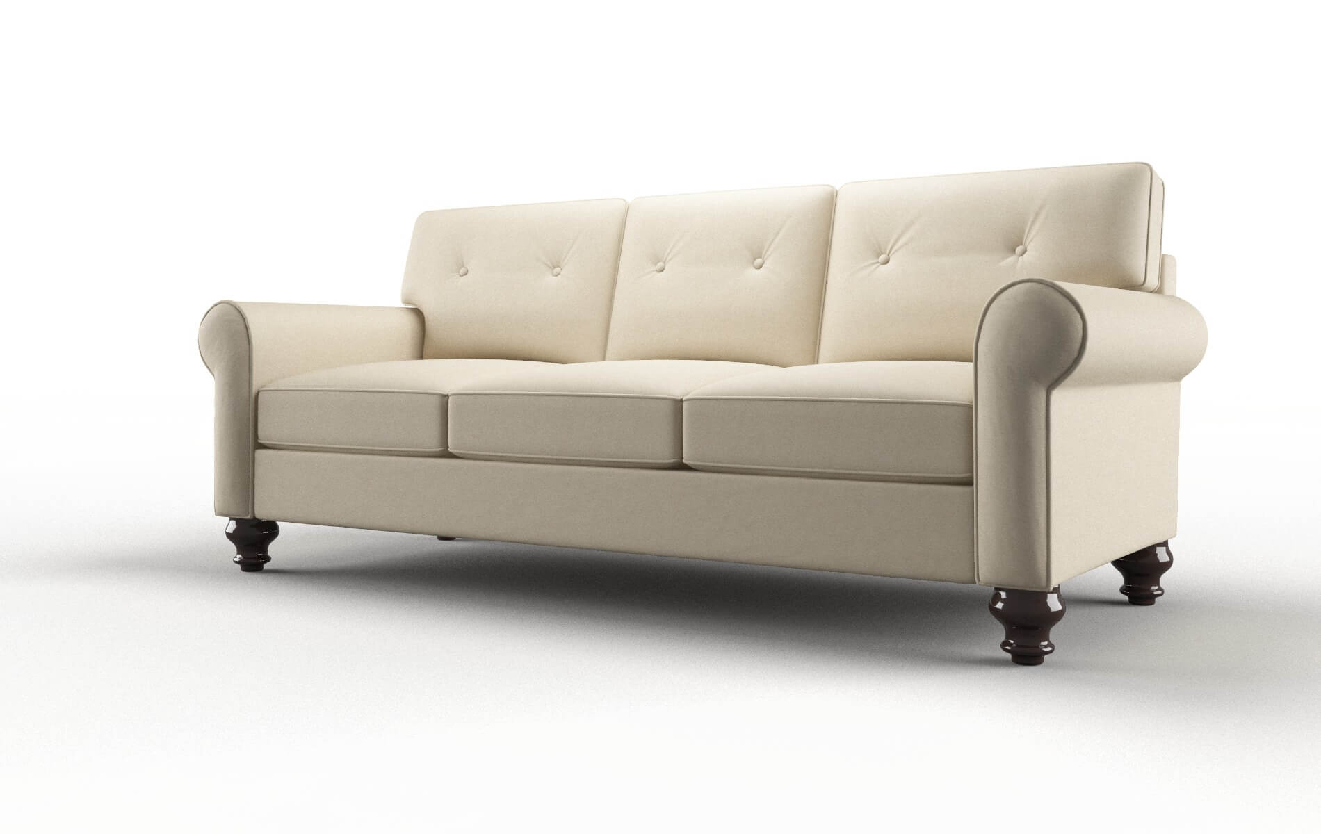 Farah Noble Buckwheat Sofa espresso legs 4