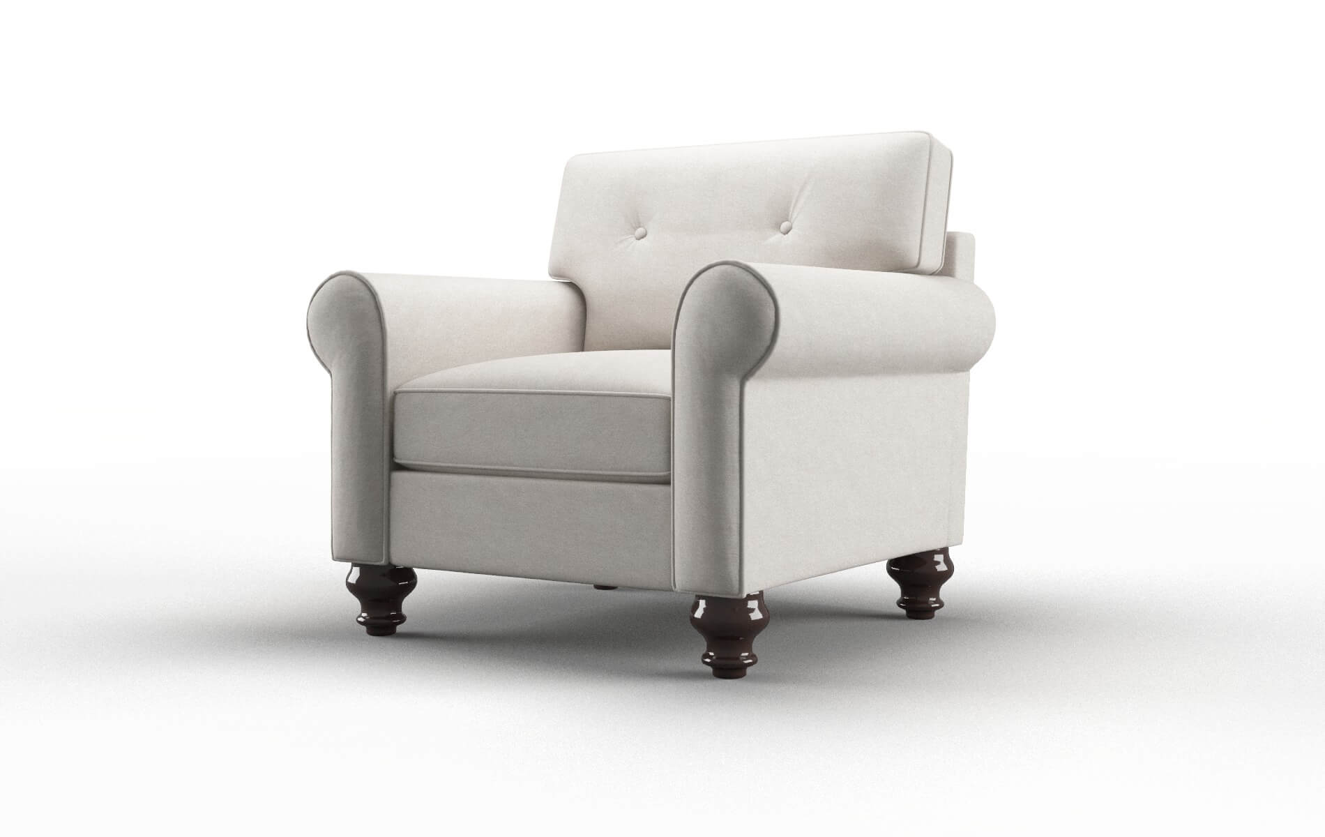 Farah Noble Grey Chair espresso legs 4