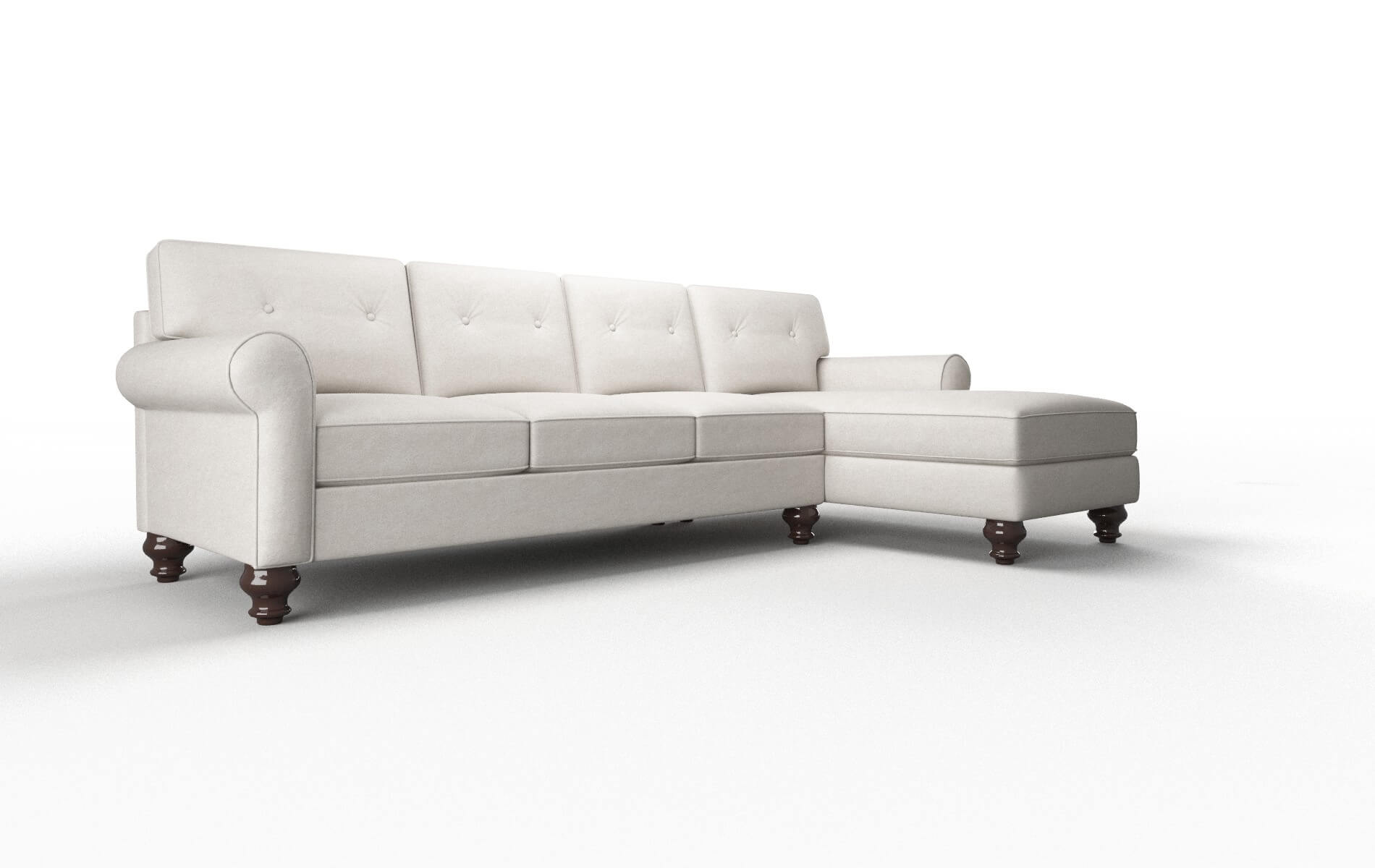 Farah Noble Grey Panel espresso legs 2