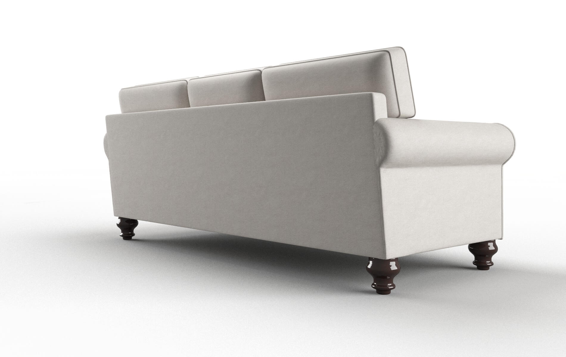 Farah Noble Grey Sofa espresso legs 5