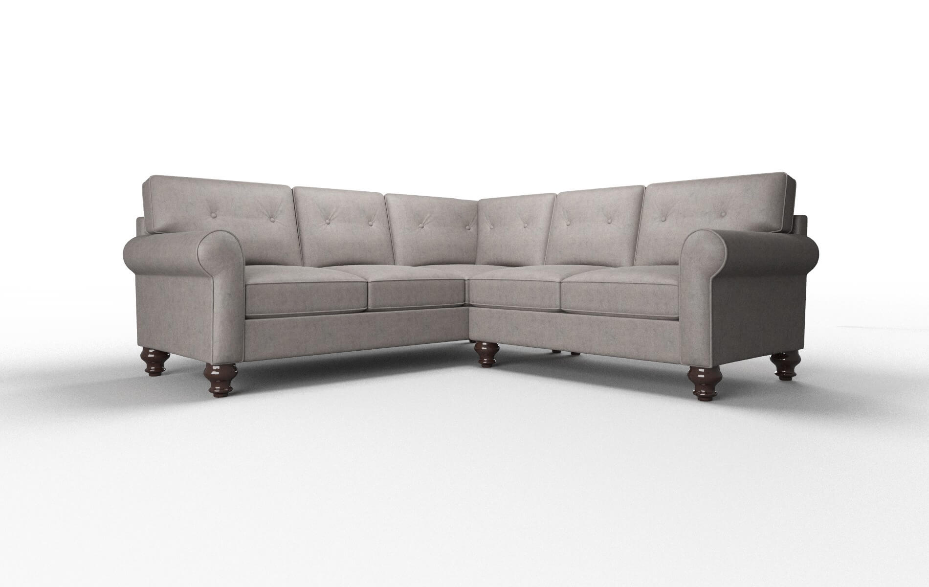 Farah Noble Otter Sectional espresso legs 1