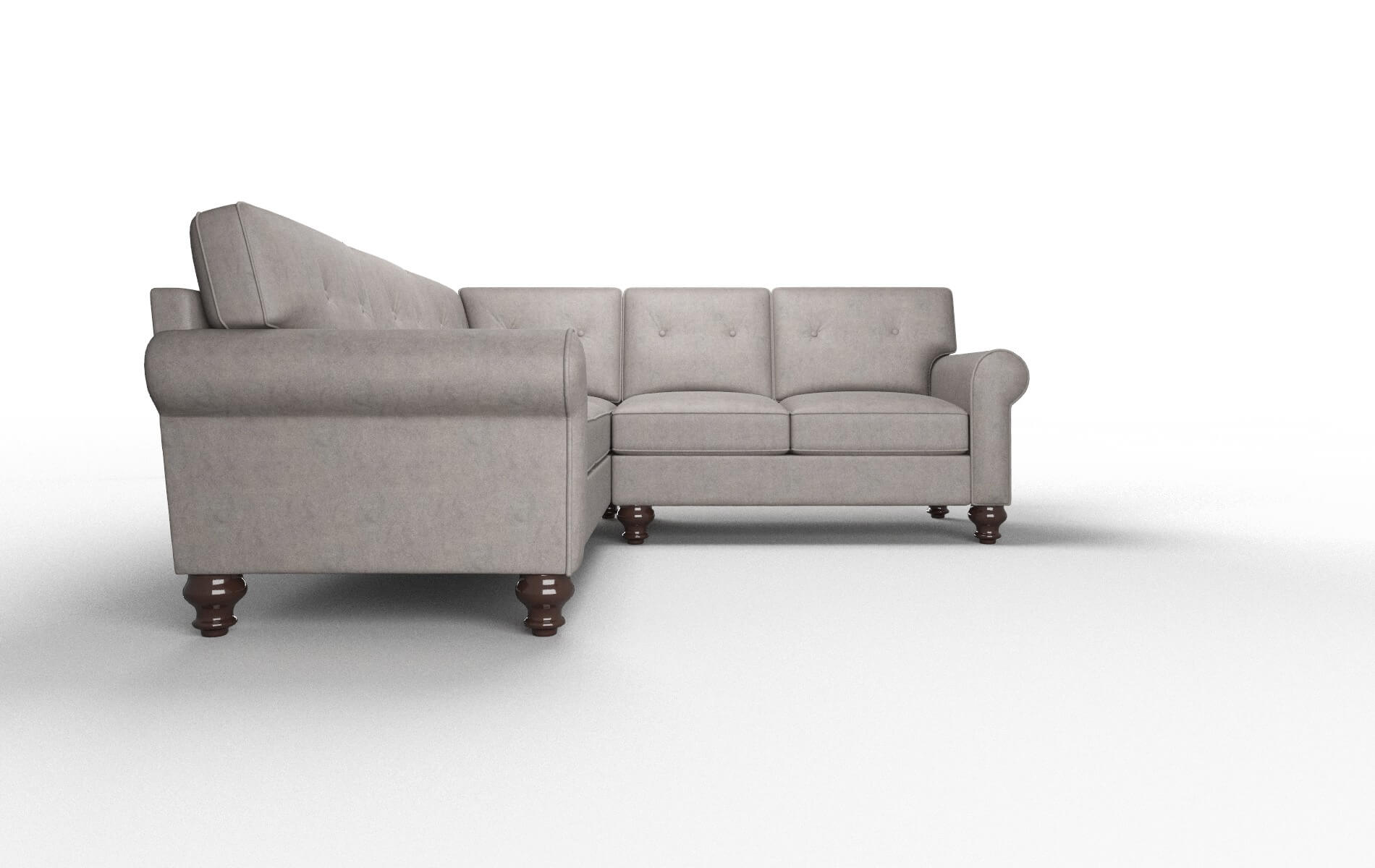 Farah Noble Otter Sectional espresso legs 2