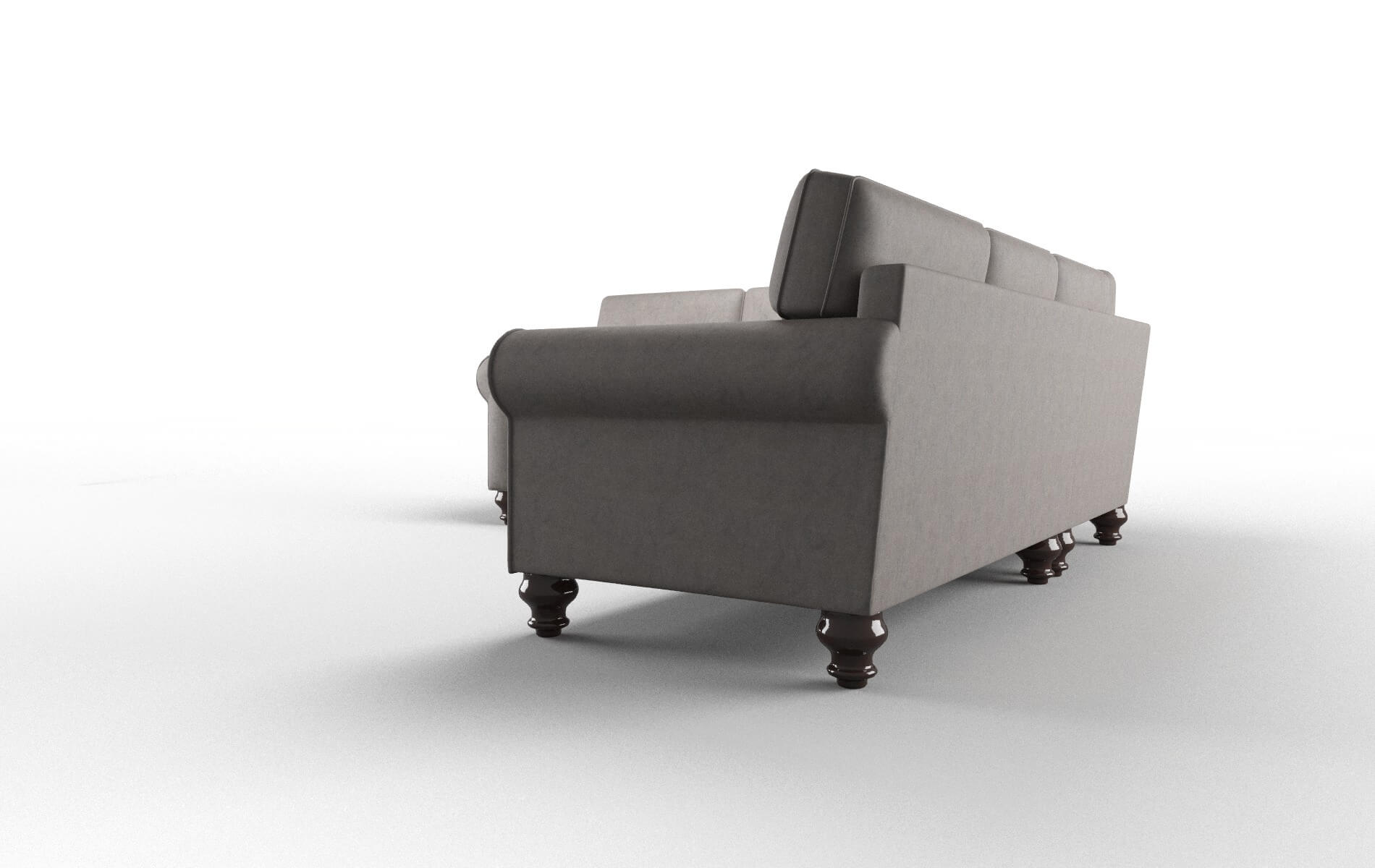 Farah Noble Otter Sectional espresso legs 4