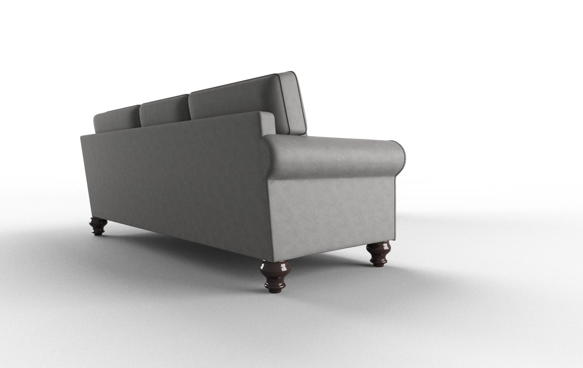 Farah Noble Smoke Sectional espresso legs 3