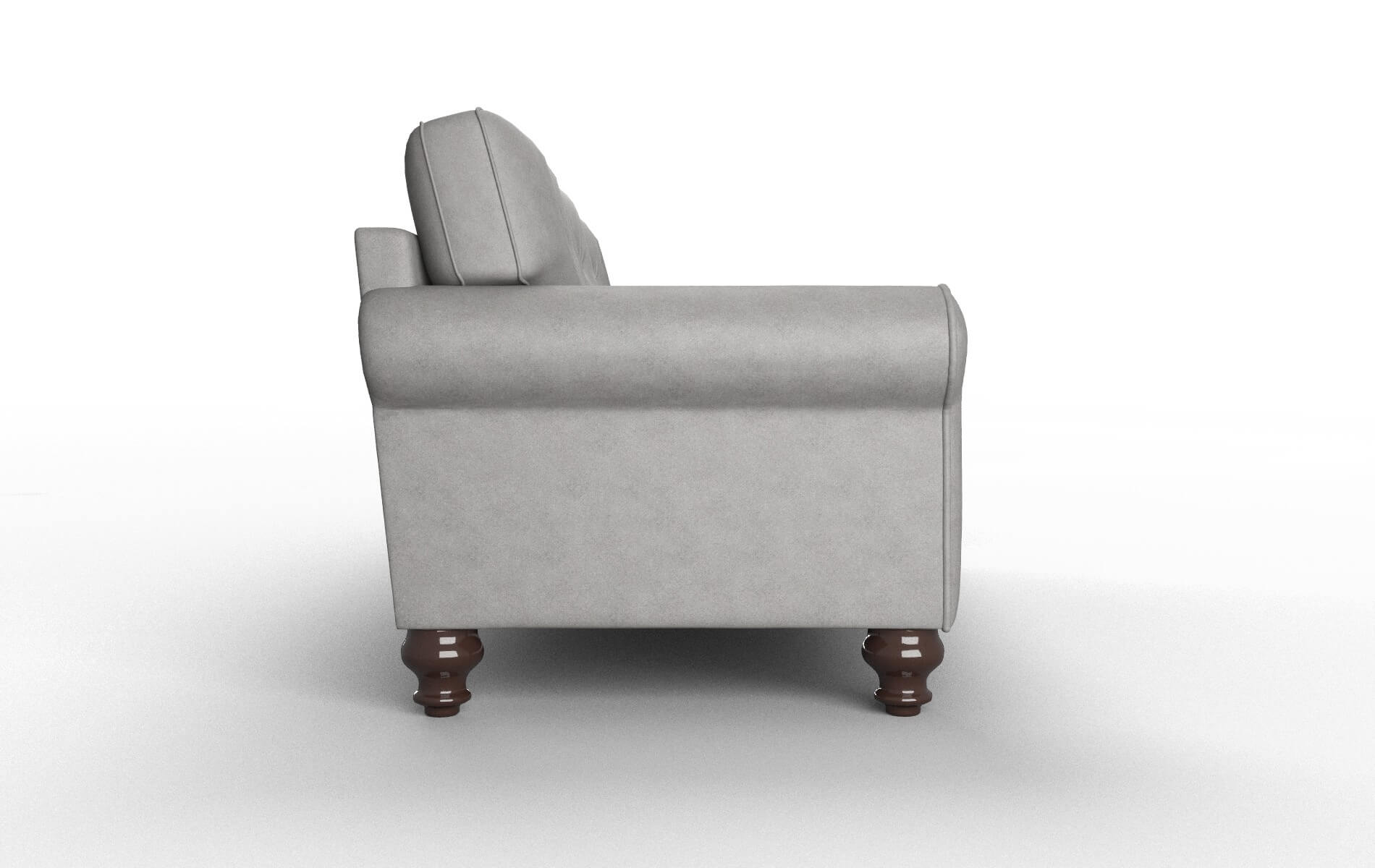 Farah Noble Smoke Sofa espresso legs 3