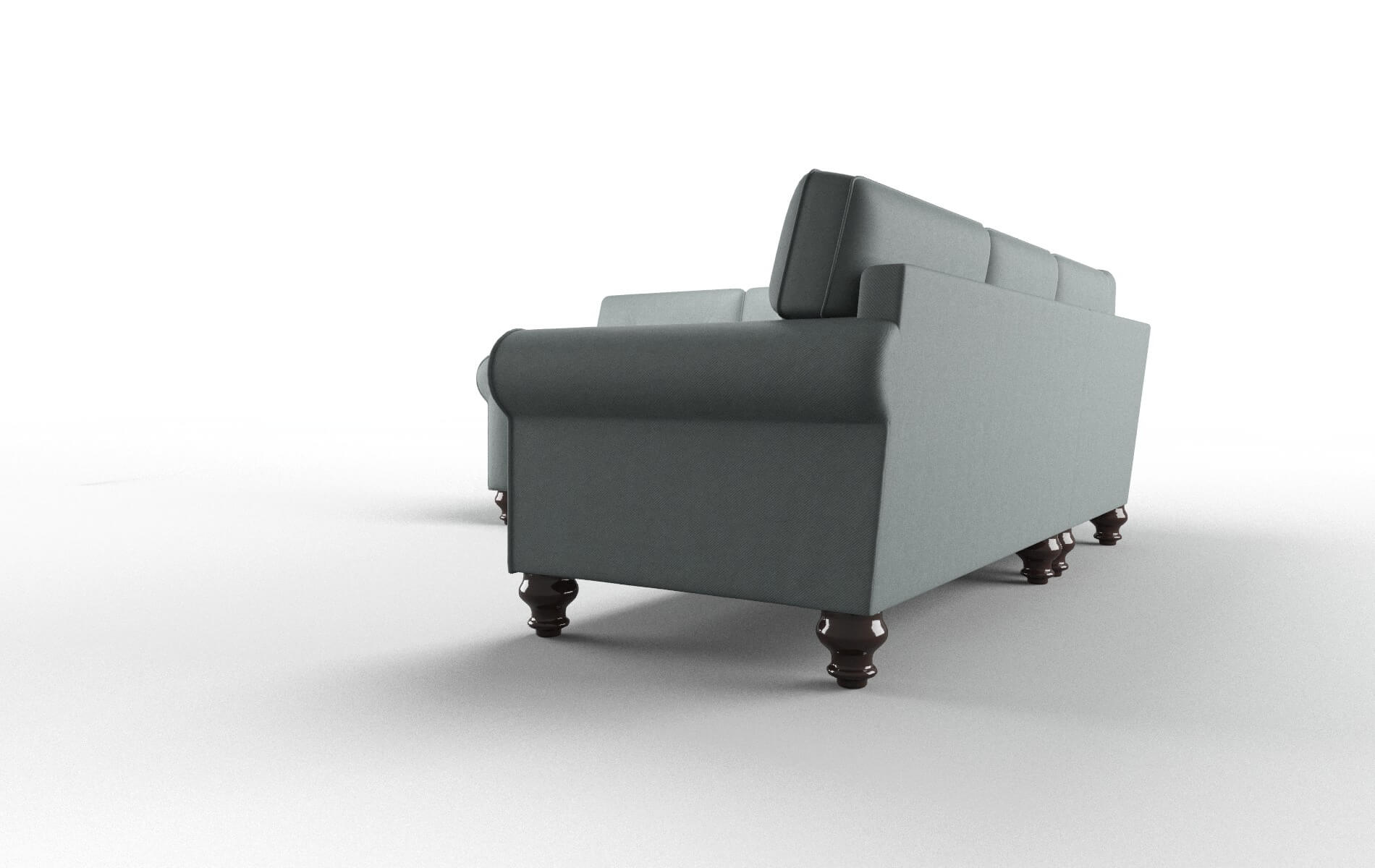 Farah Oakley Baltic Sectional espresso legs 4