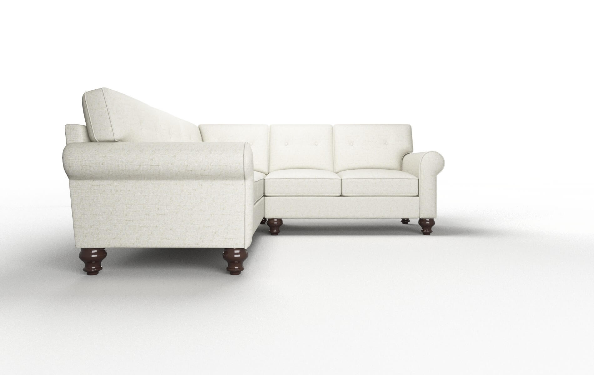 Farah Oceanside Birch Sectional espresso legs 2