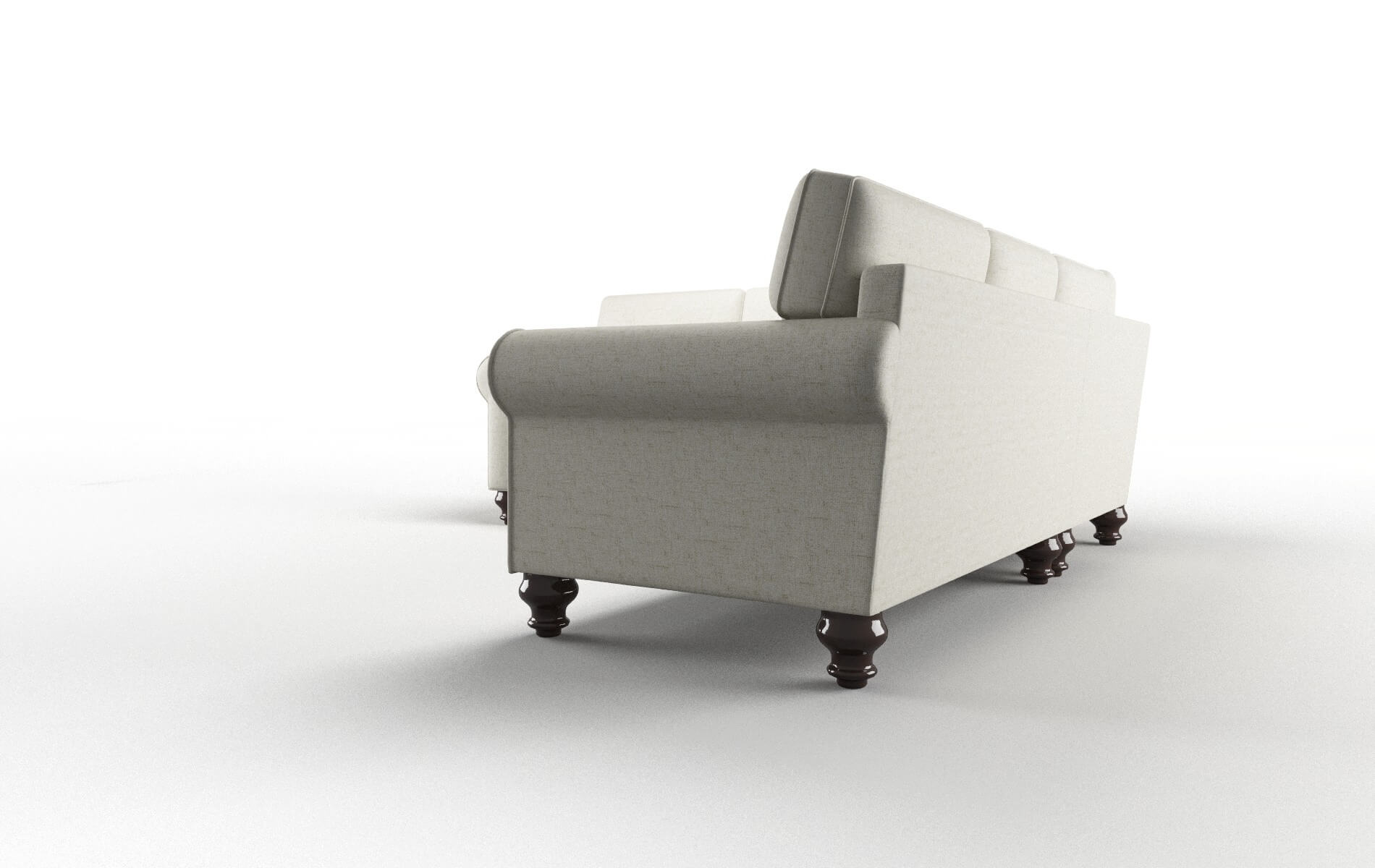 Farah Oceanside Birch Sectional espresso legs 4