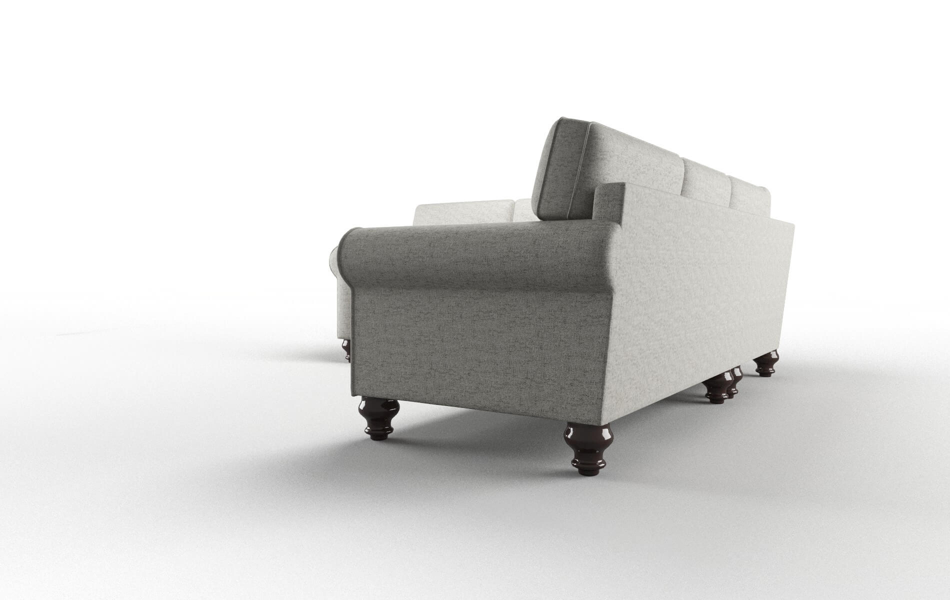 Farah Oceanside Granite Sectional espresso legs 4