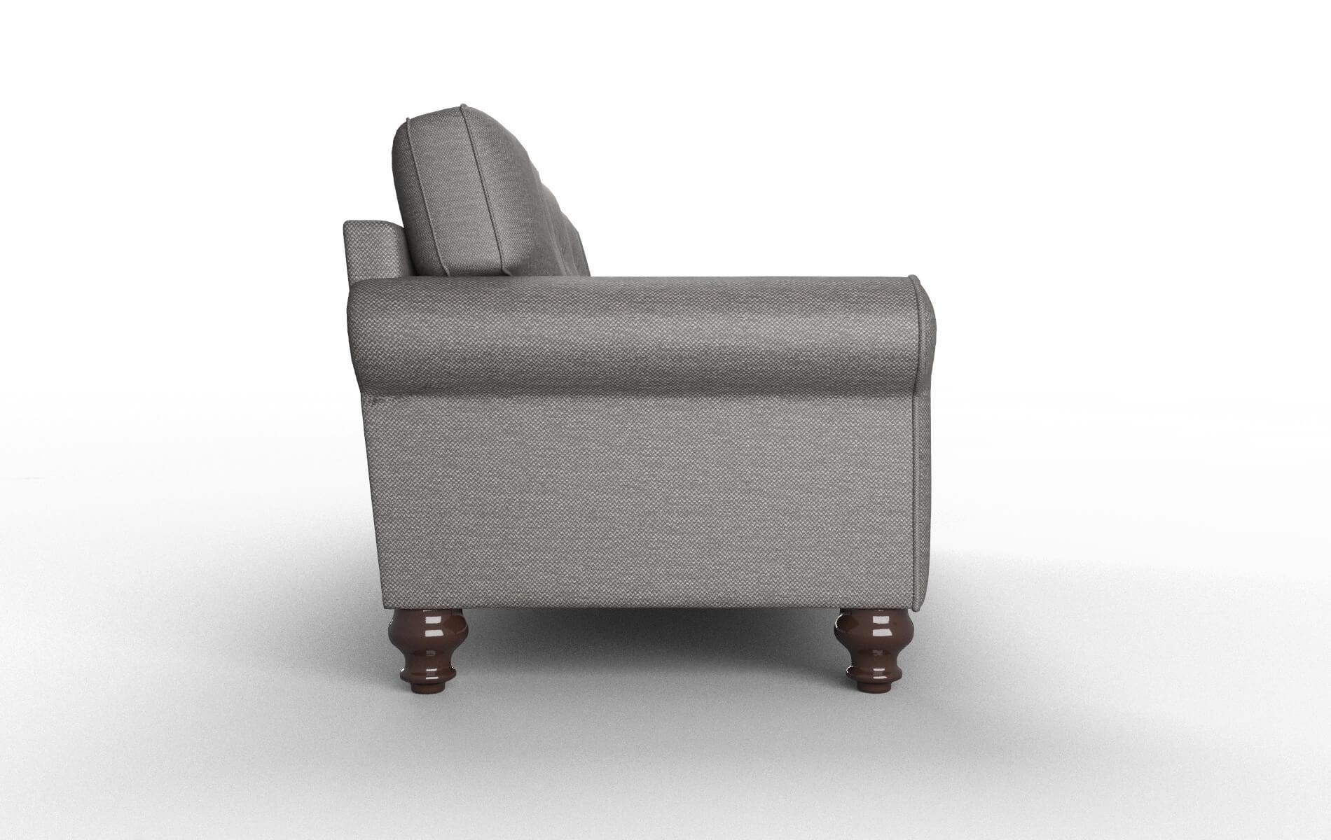Farah Oscar Charcoal Sofa espresso legs 3