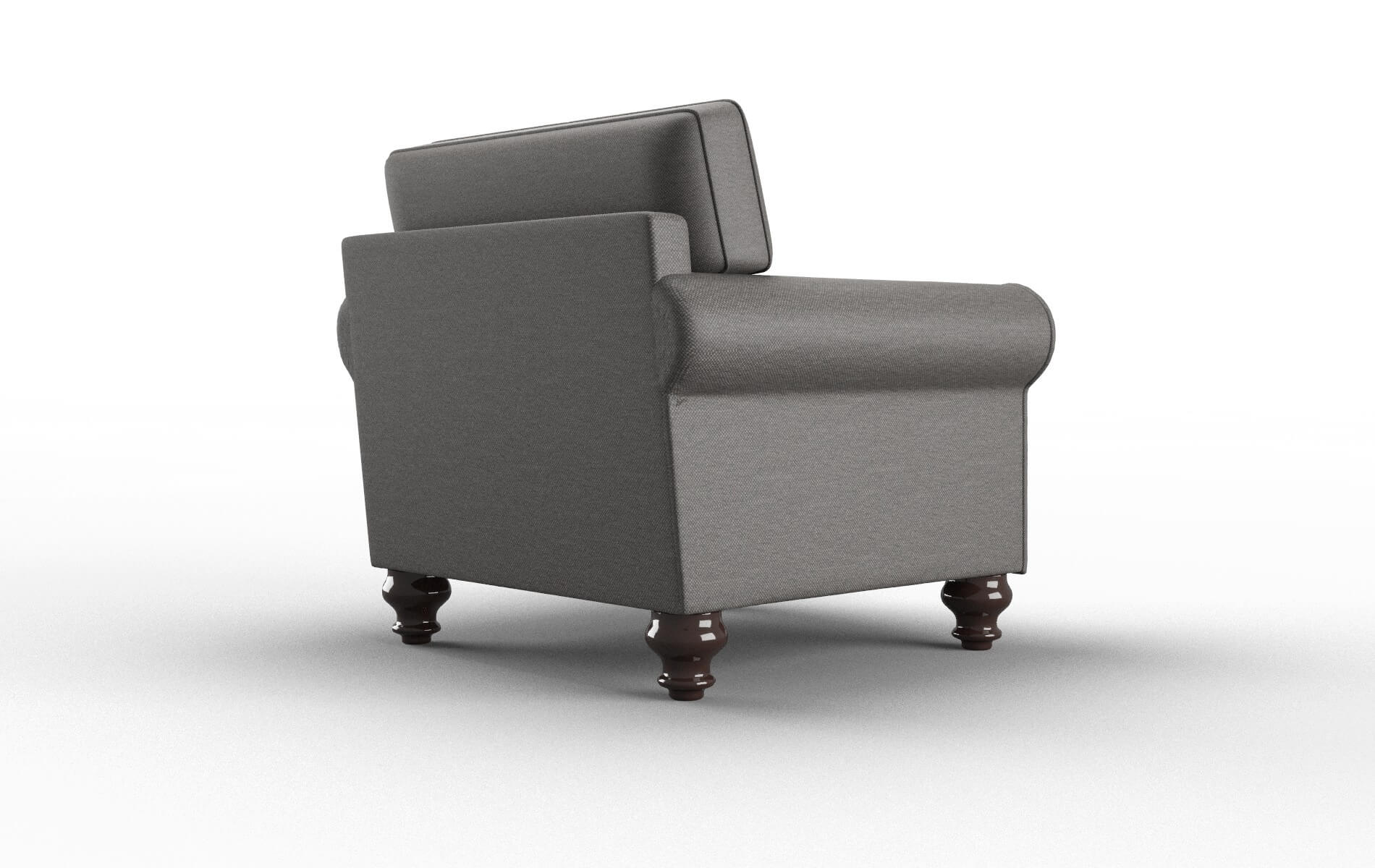 Farah Oscar Grey Chair espresso legs 5