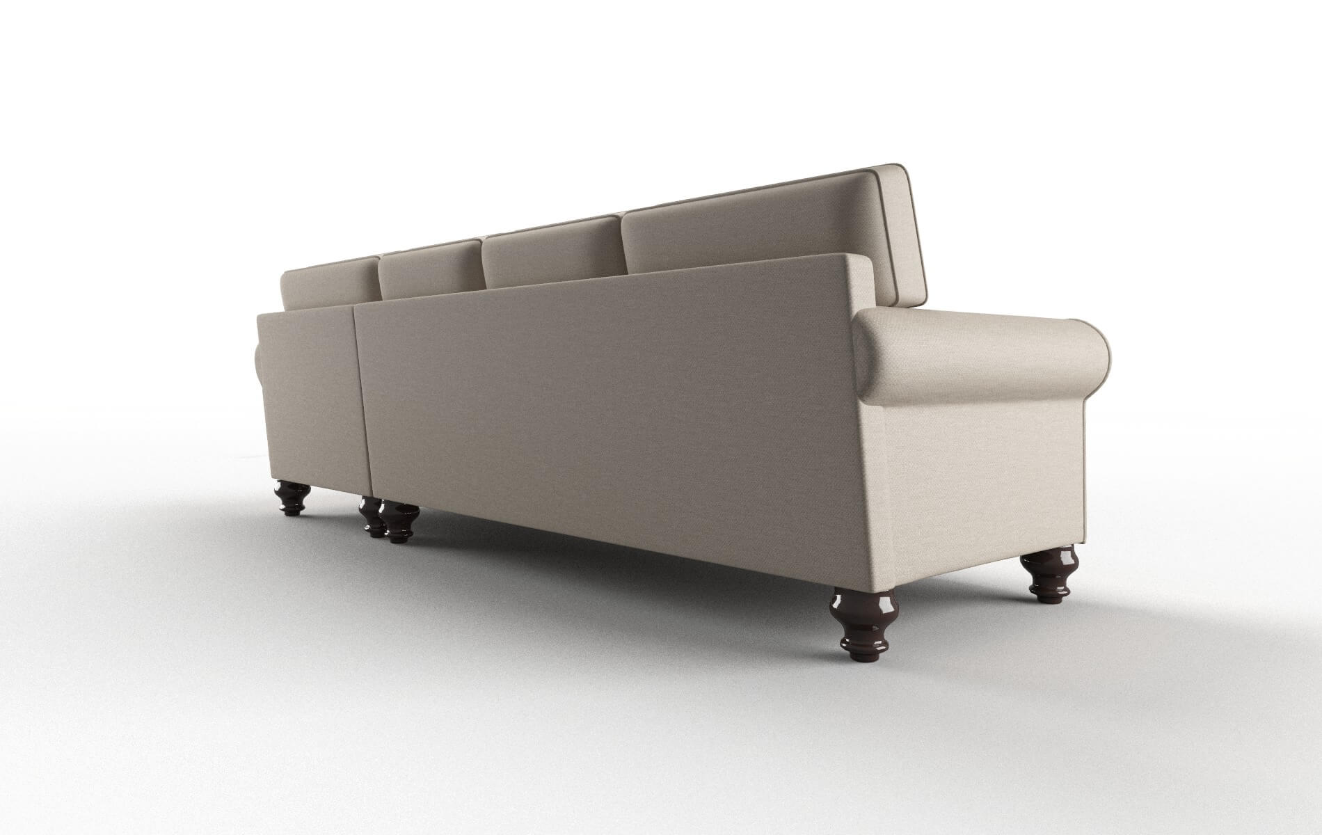 Farah Oscar Linen Panel espresso legs 5