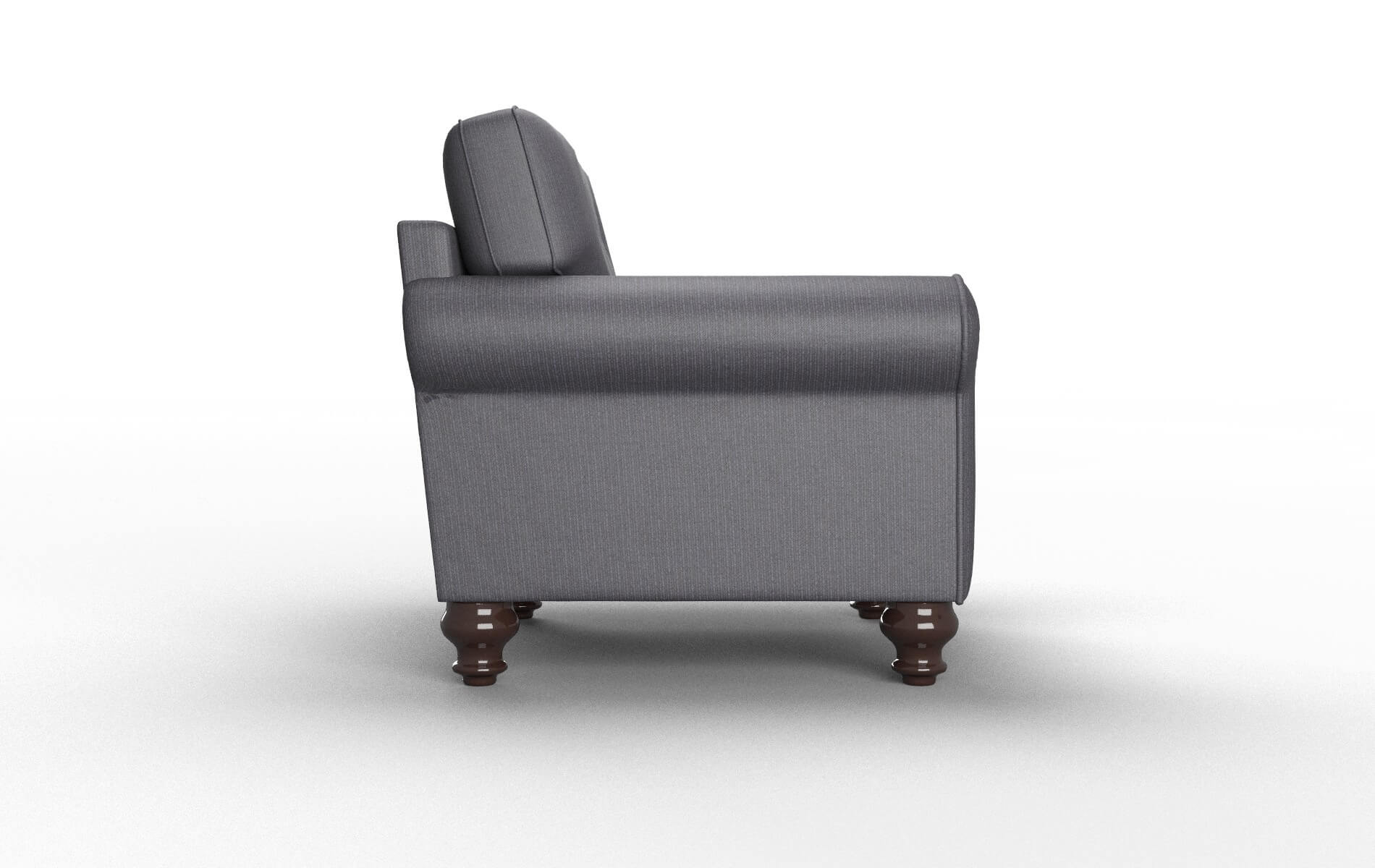 Farah Parker Charcoal Chair espresso legs 3