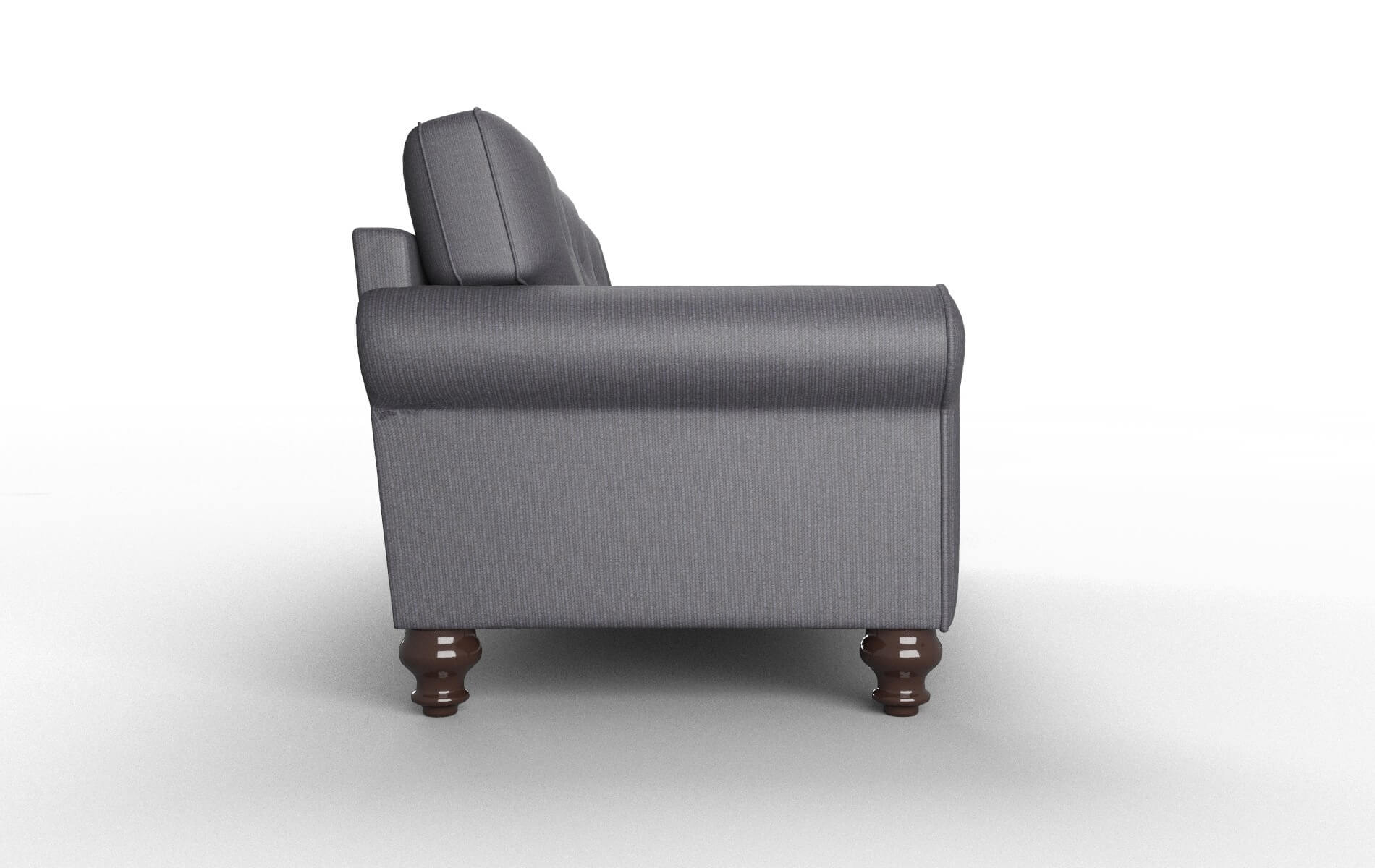 Farah Parker Charcoal Sofa espresso legs 3