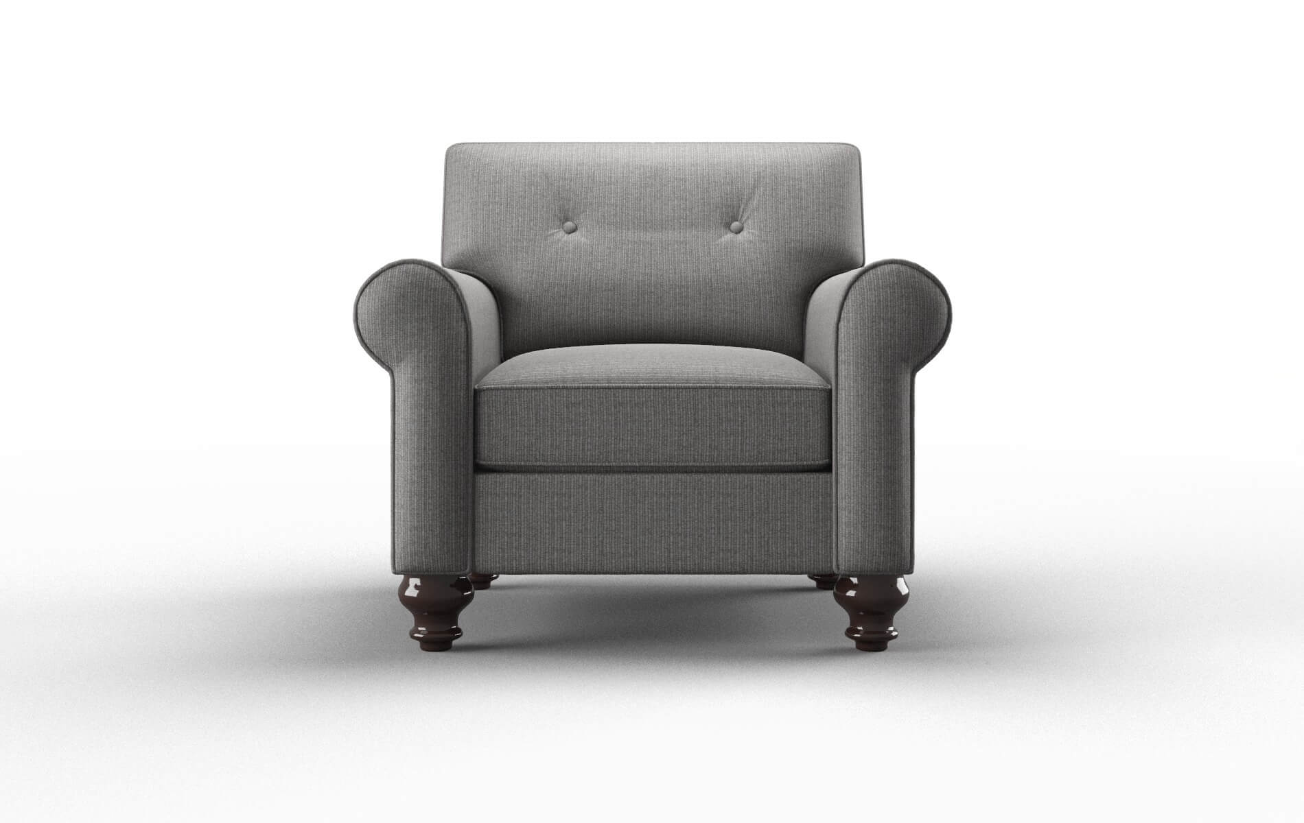 Farah Parker graphite Chair Espresso Legs  1