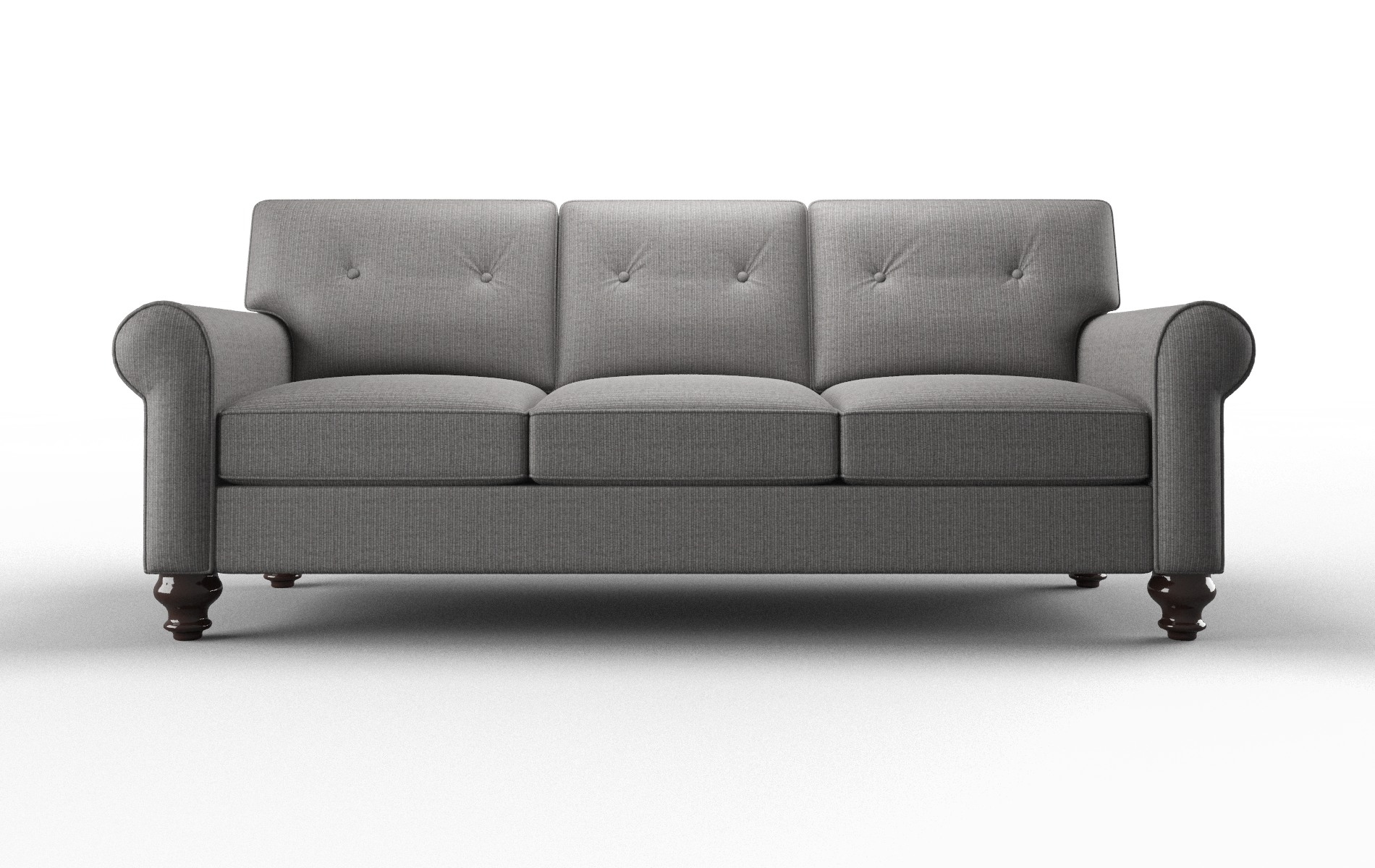 Farah Parker Graphite Sofa espresso legs 1