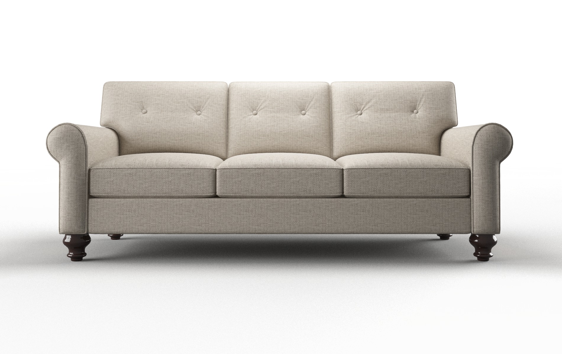 Farah Parker Wheat Sofa espresso legs 1