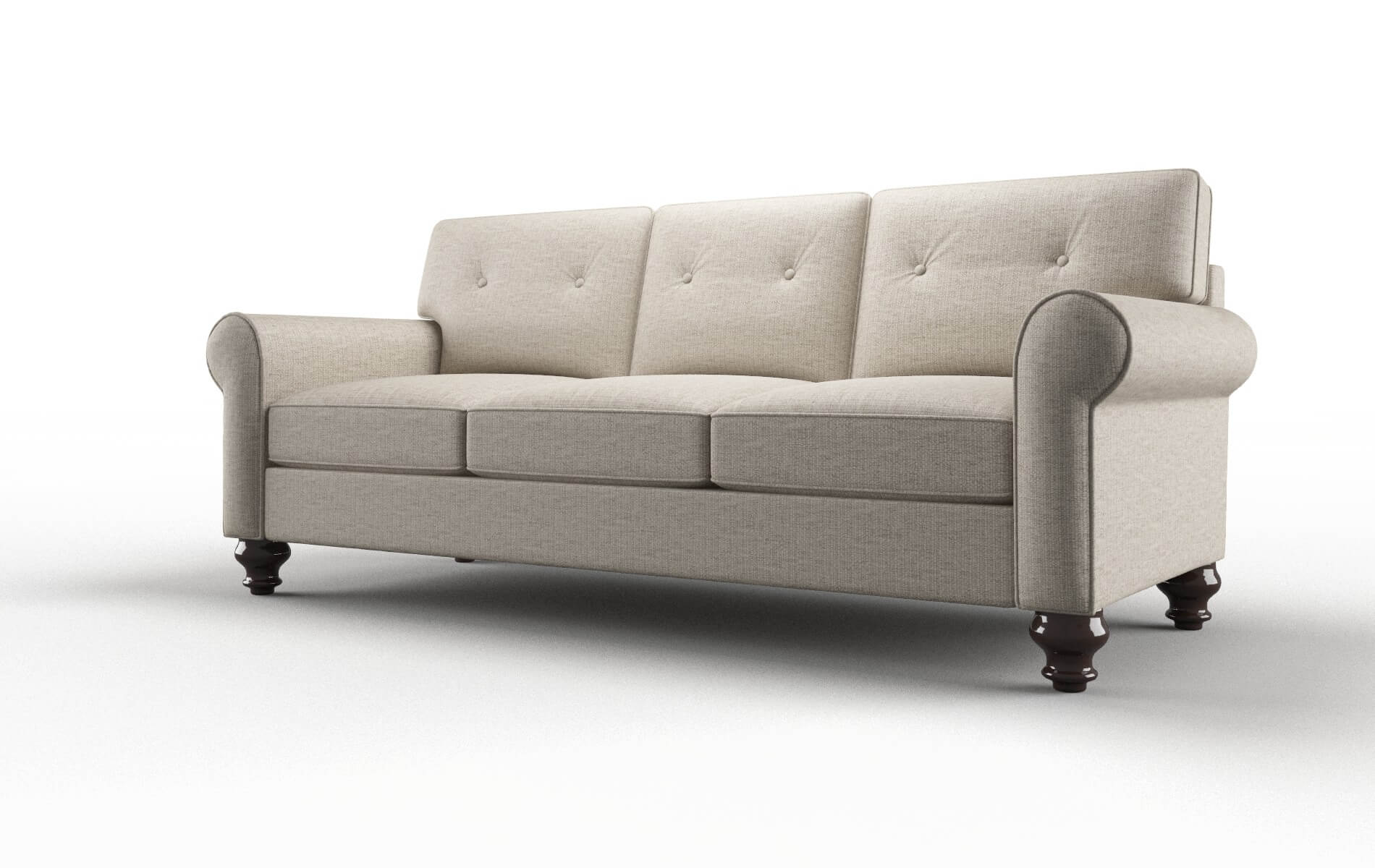 Farah Parker Wheat Sofa espresso legs 4