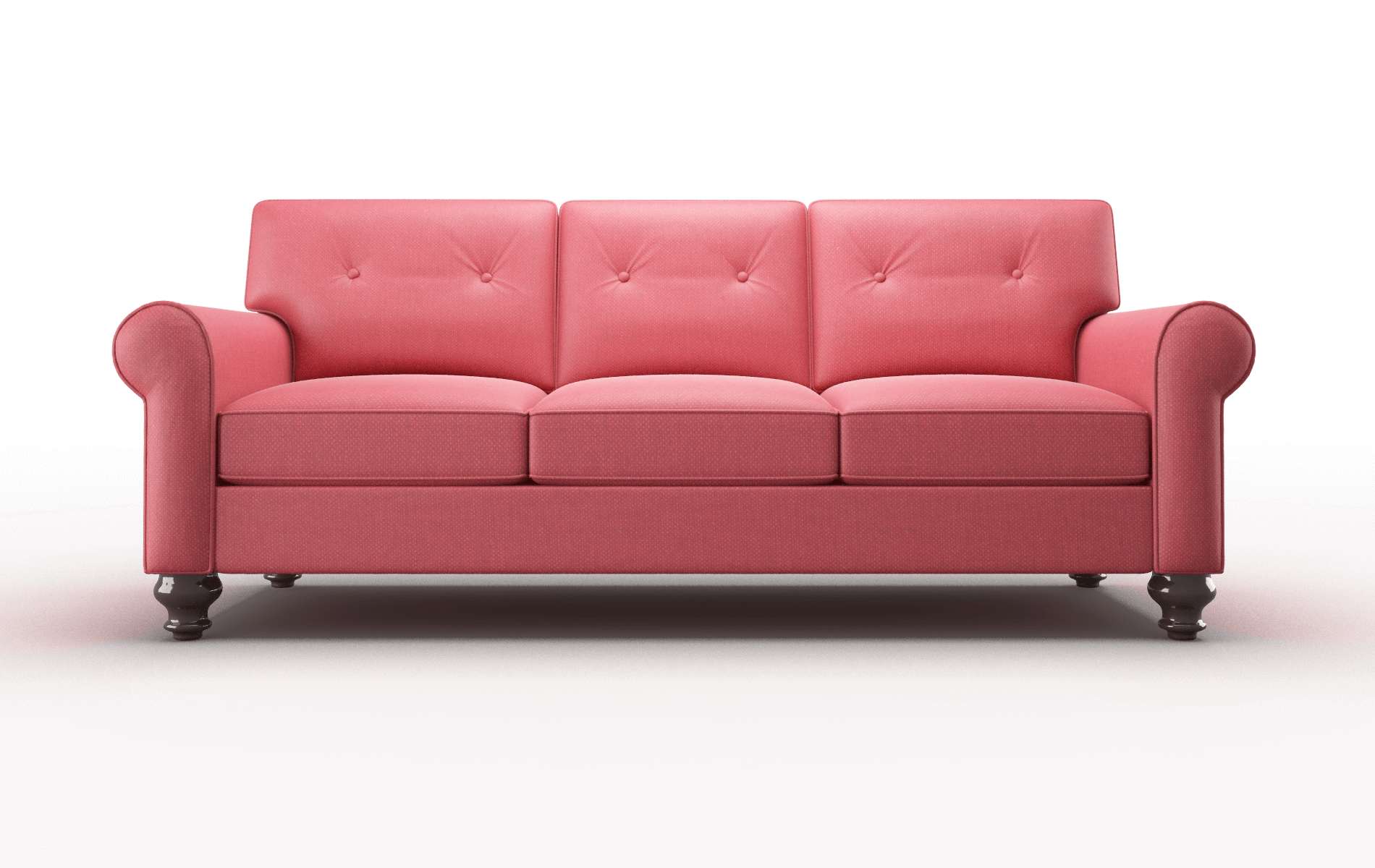 Farah Pauline Ruby Sofa espresso legs 1